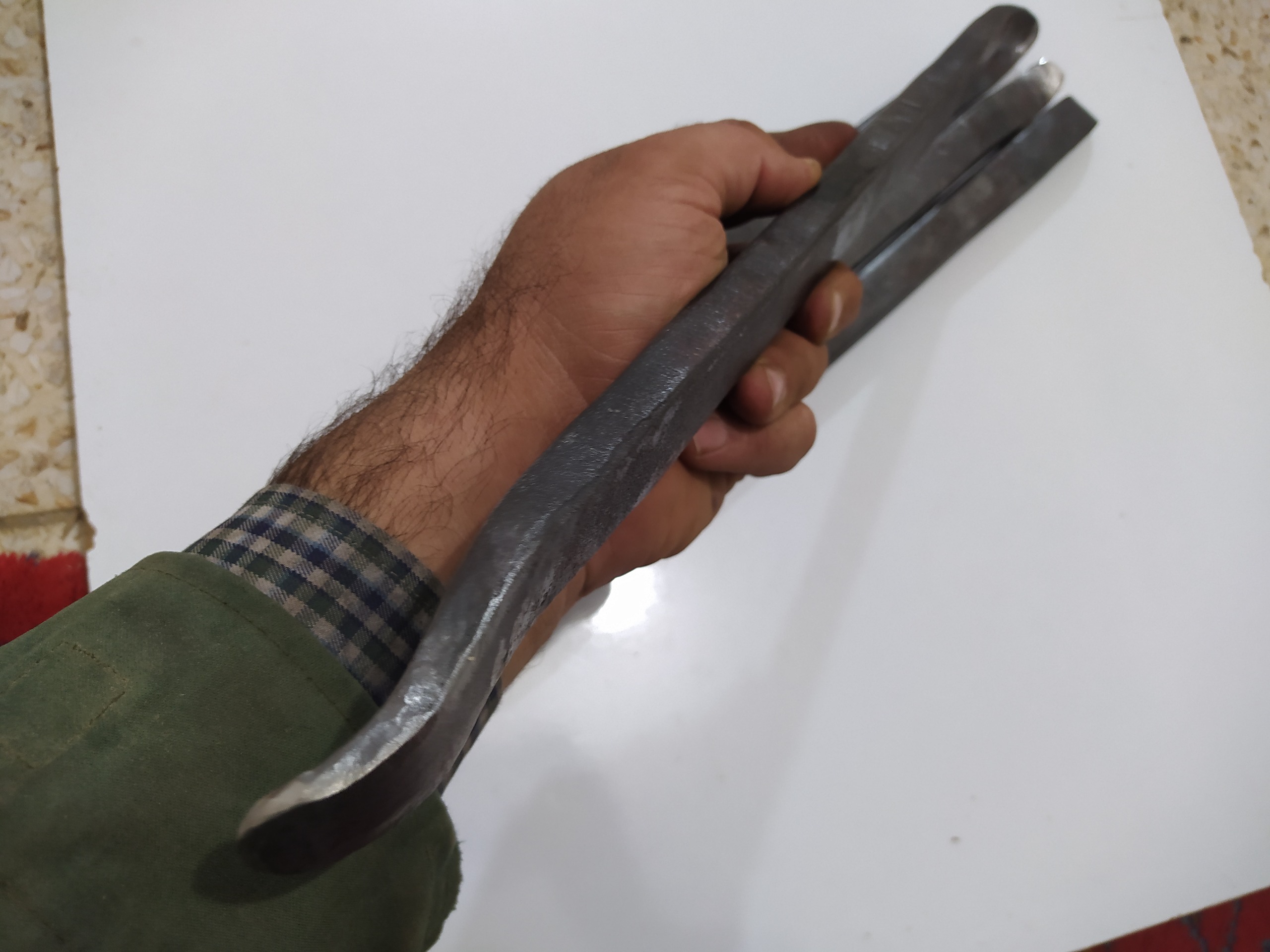 تایلیور 45 سانتی فولاد خالص آبدیده دست ساز