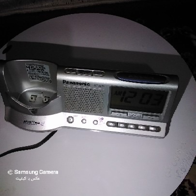 ساعت ورادیو وپایه شارژر گوشی پاناسونیک