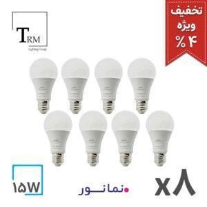 پک8تایی لامپ حبابی 15وات(تخفیف ویژه)-آفتابی