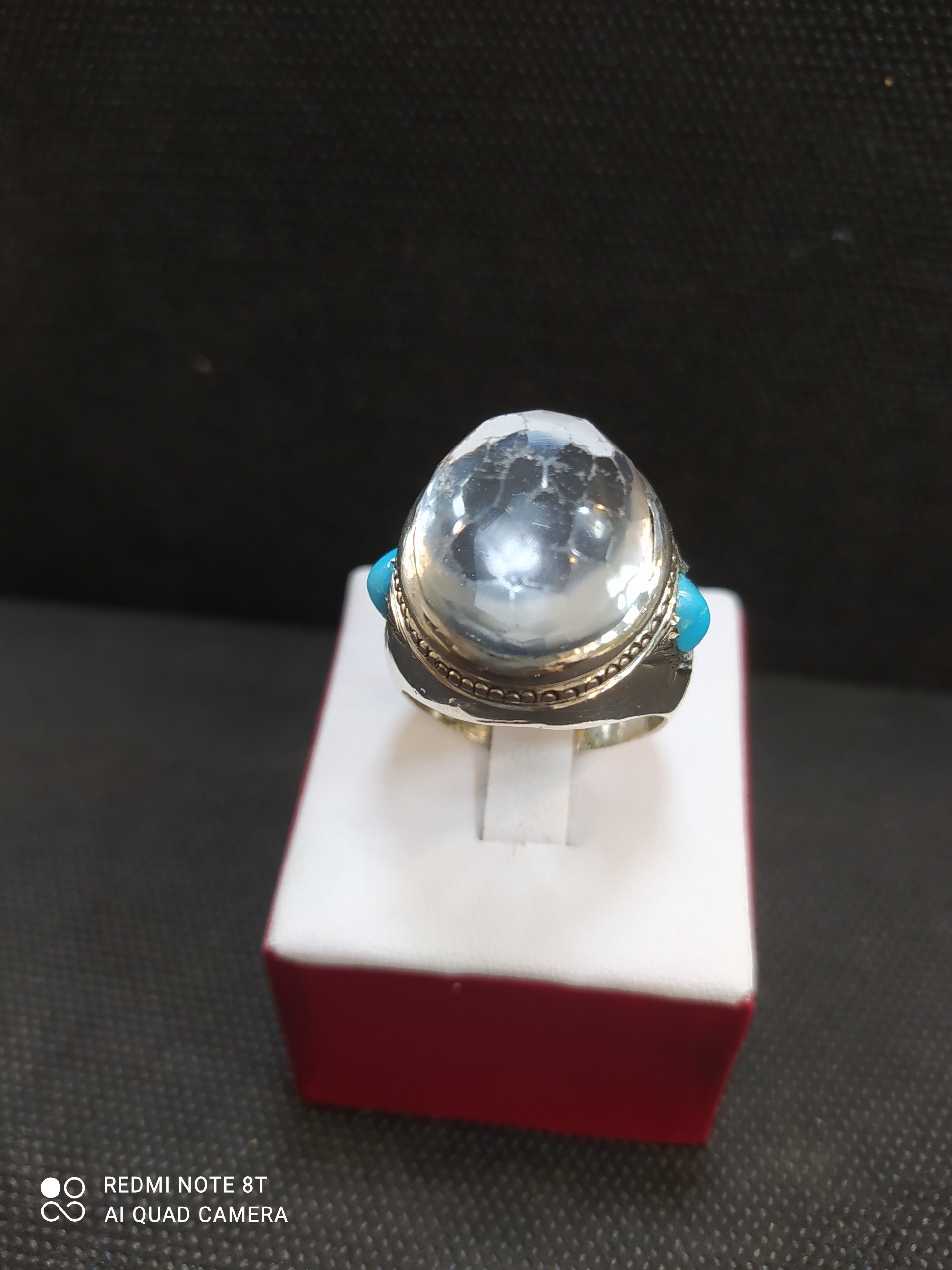 انگشتر نقره مردانه فاخر با سنگ در نجف