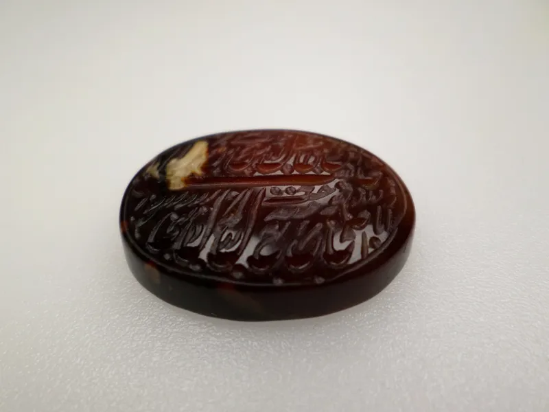 عقیق خطی دست نویس تجلی ایمان هنر و اصالت کد 243
