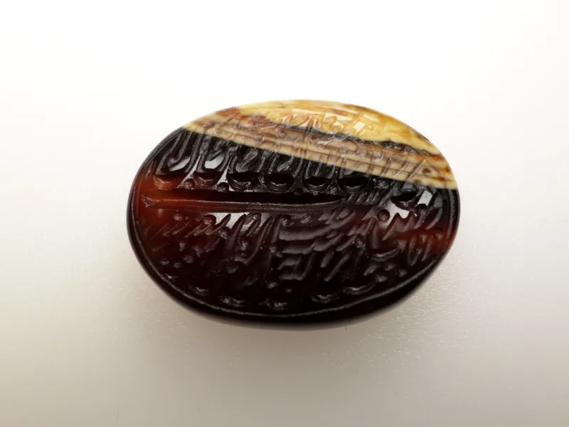 عقیق خطی دست نویس تجلی ایمان هنر و اصالت کد 256