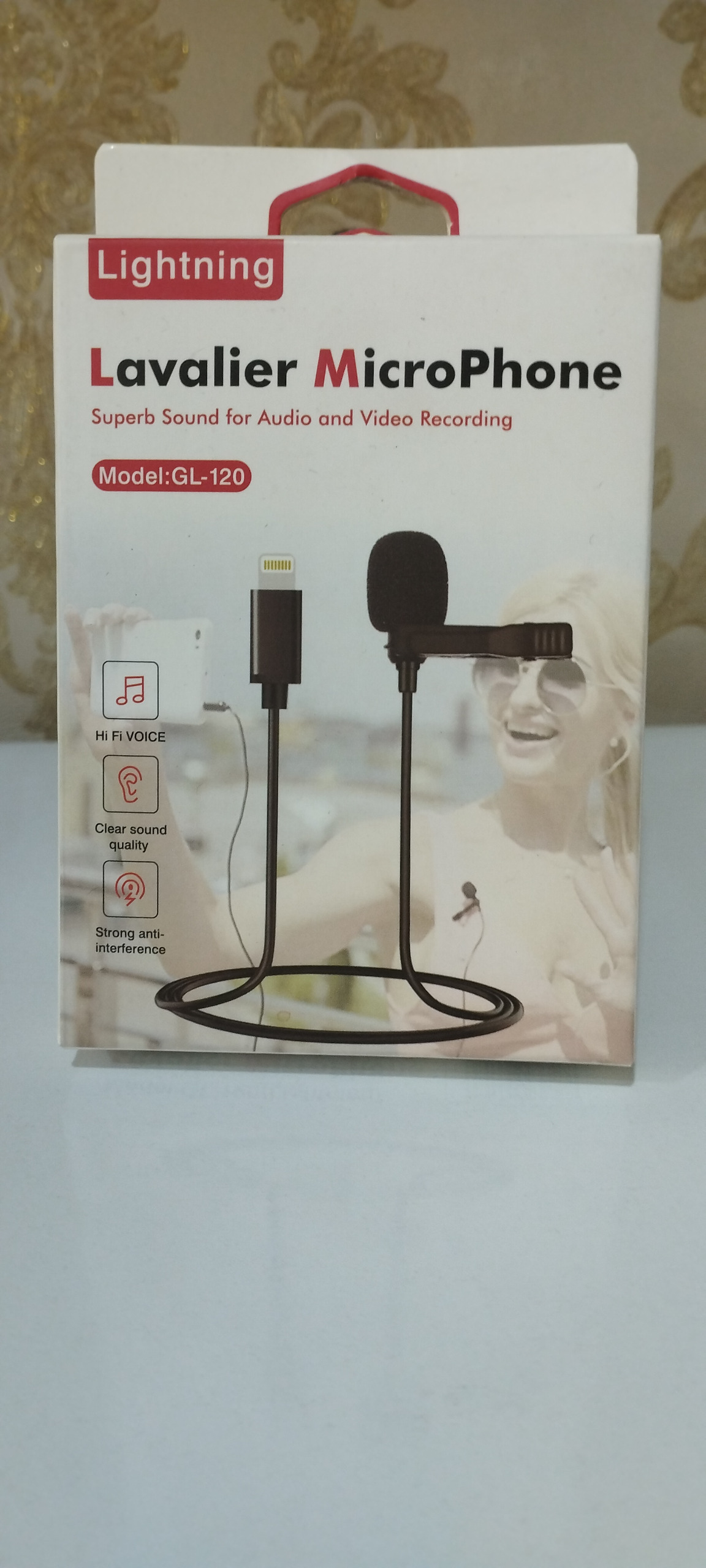 میکروفن یقه ای لاوالیر (Lavalier) مدل GL-120