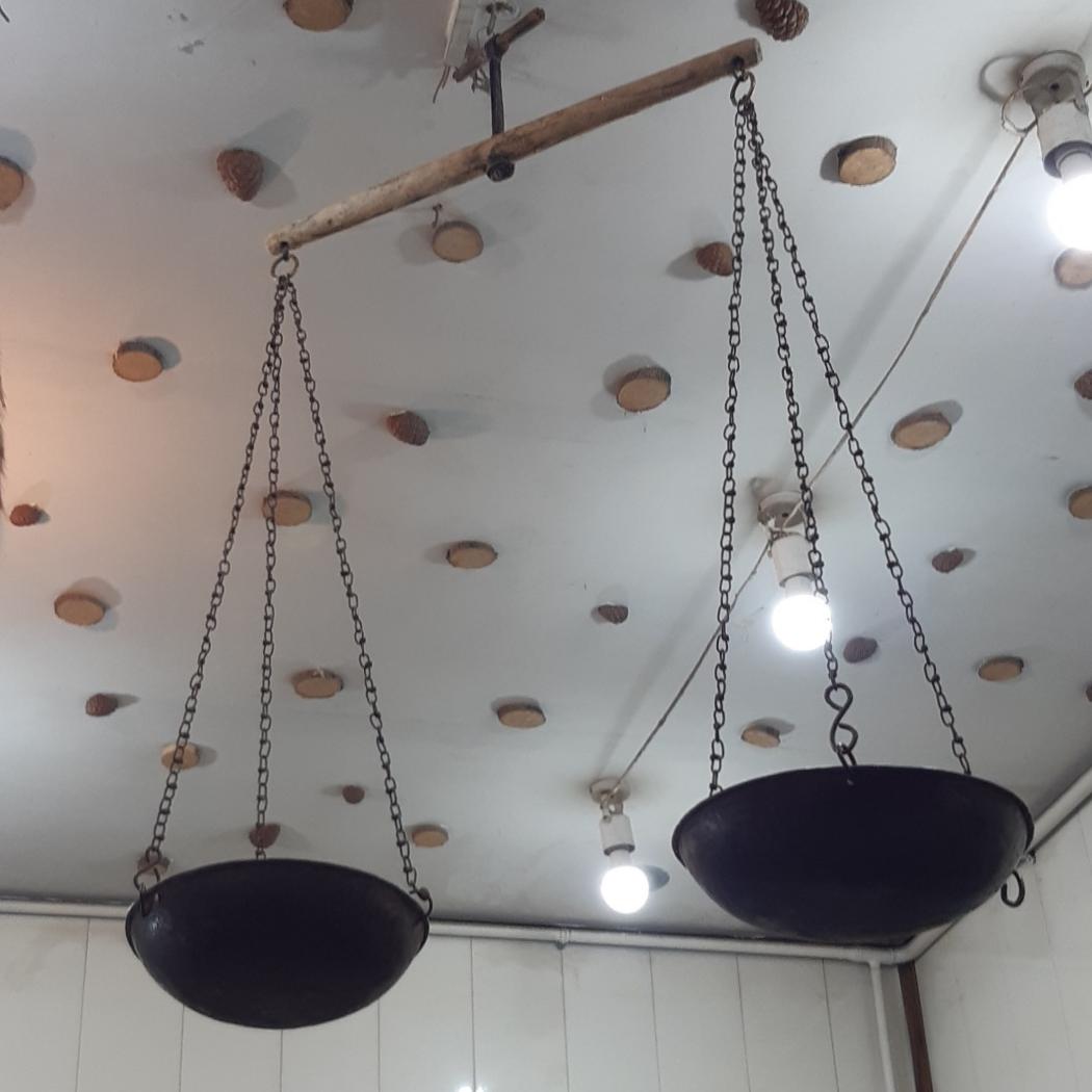 ترازو قاجاری زنجیر دست باف سایز بزرگ