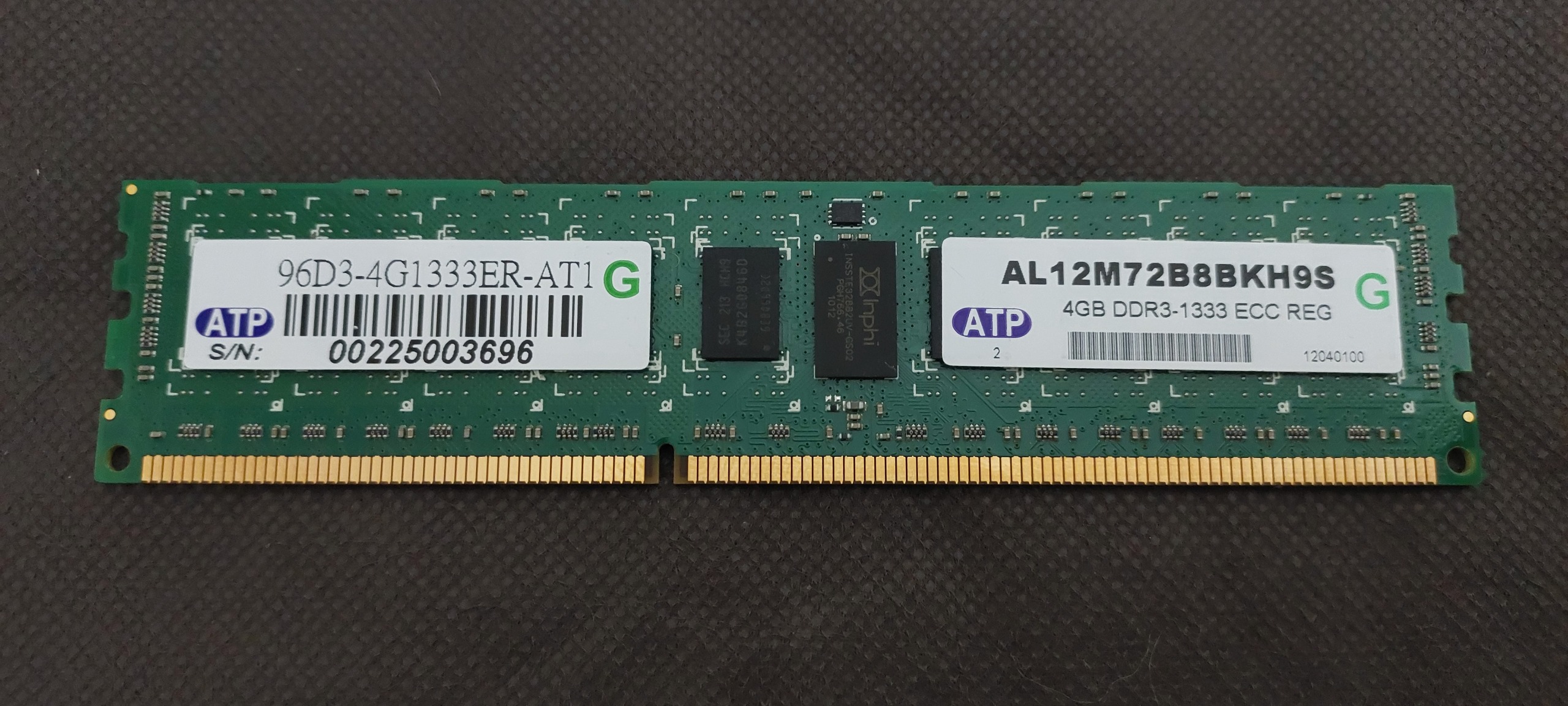 رم سرور ای تی پی 4 گیگ، DDR3 فرکانس 1333MHz