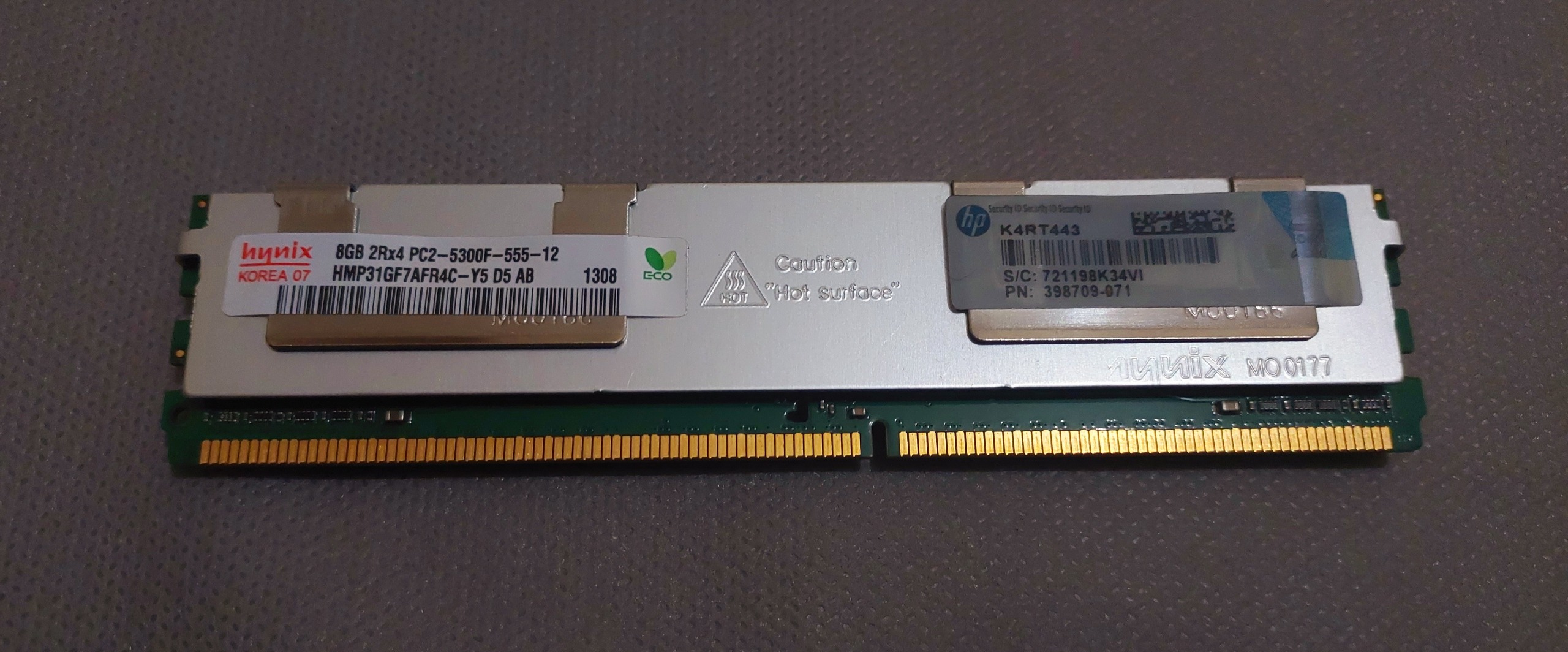 رم سرور Hynix Korea 8GB DDR2 PC2-5300F اصل