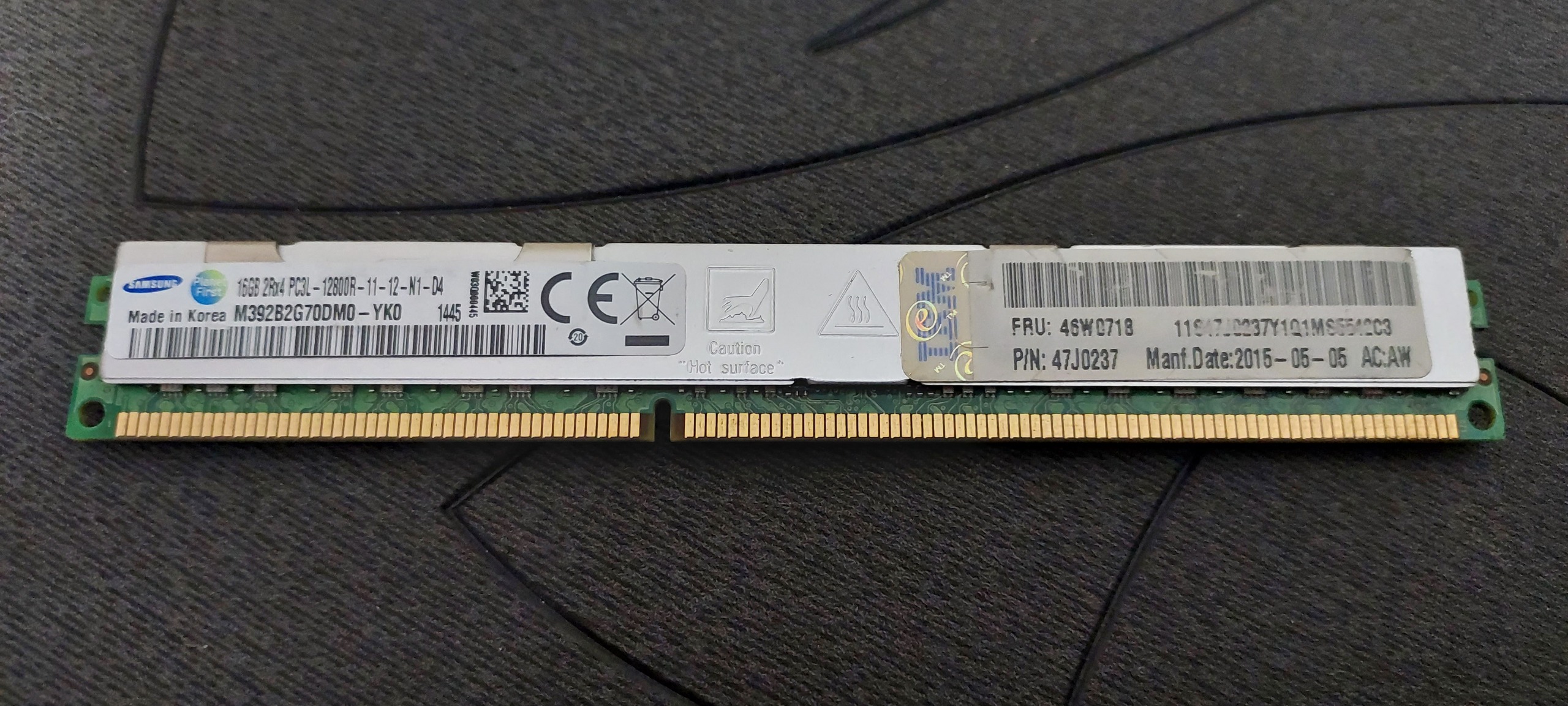 رم سرور سامسونگ 16 گیگ PC3L 12800 با قابلیت ECC