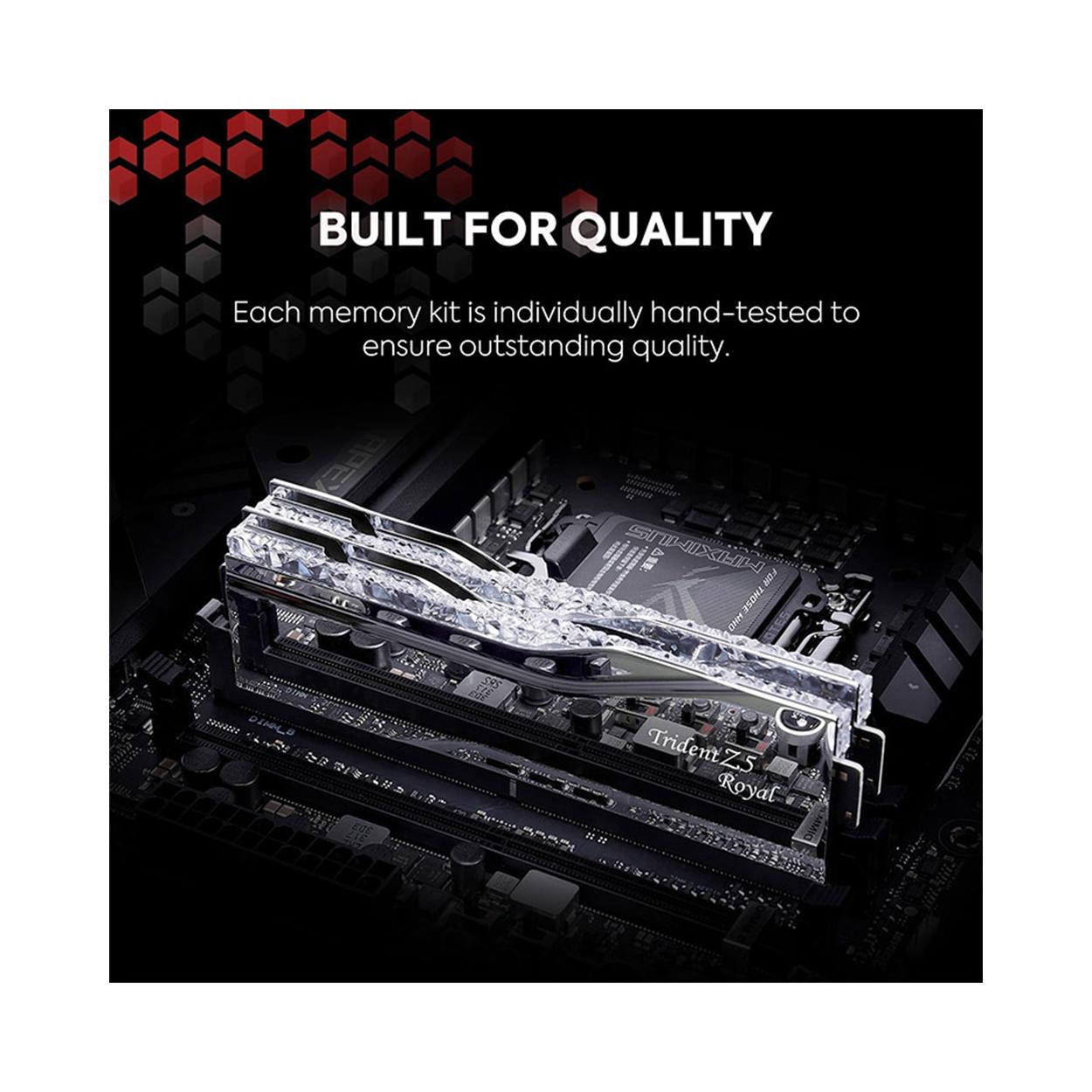 رم GSKILL Trident Z5 ROYAL SILVER 64G 6400 CL32