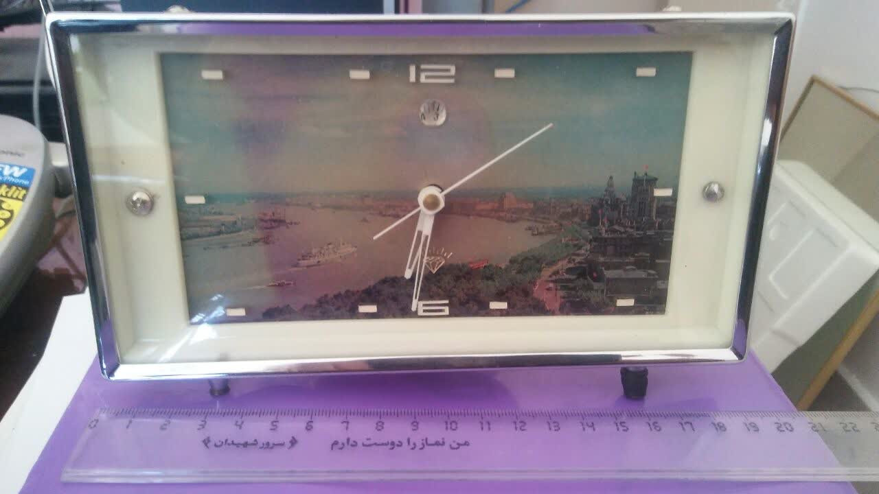 ساعت رومیزی کوکی زنگ دار مستطیلی