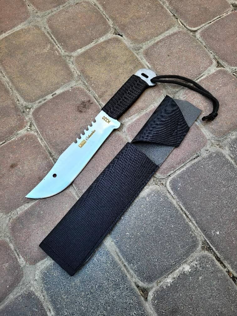 چاقوی طبیعت گردیK320 نقرهای