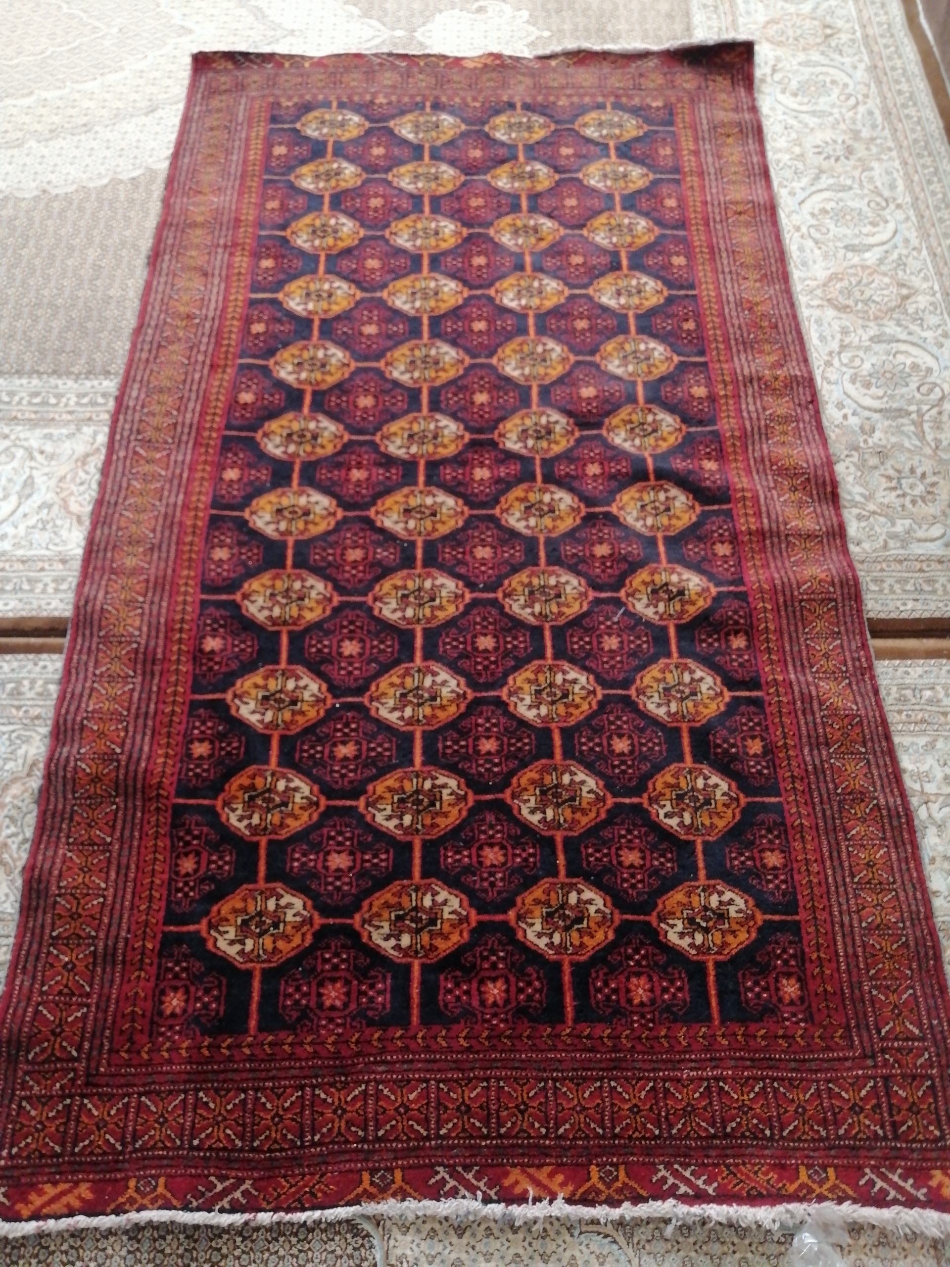 قالیچه کهنه نقش ترکمن