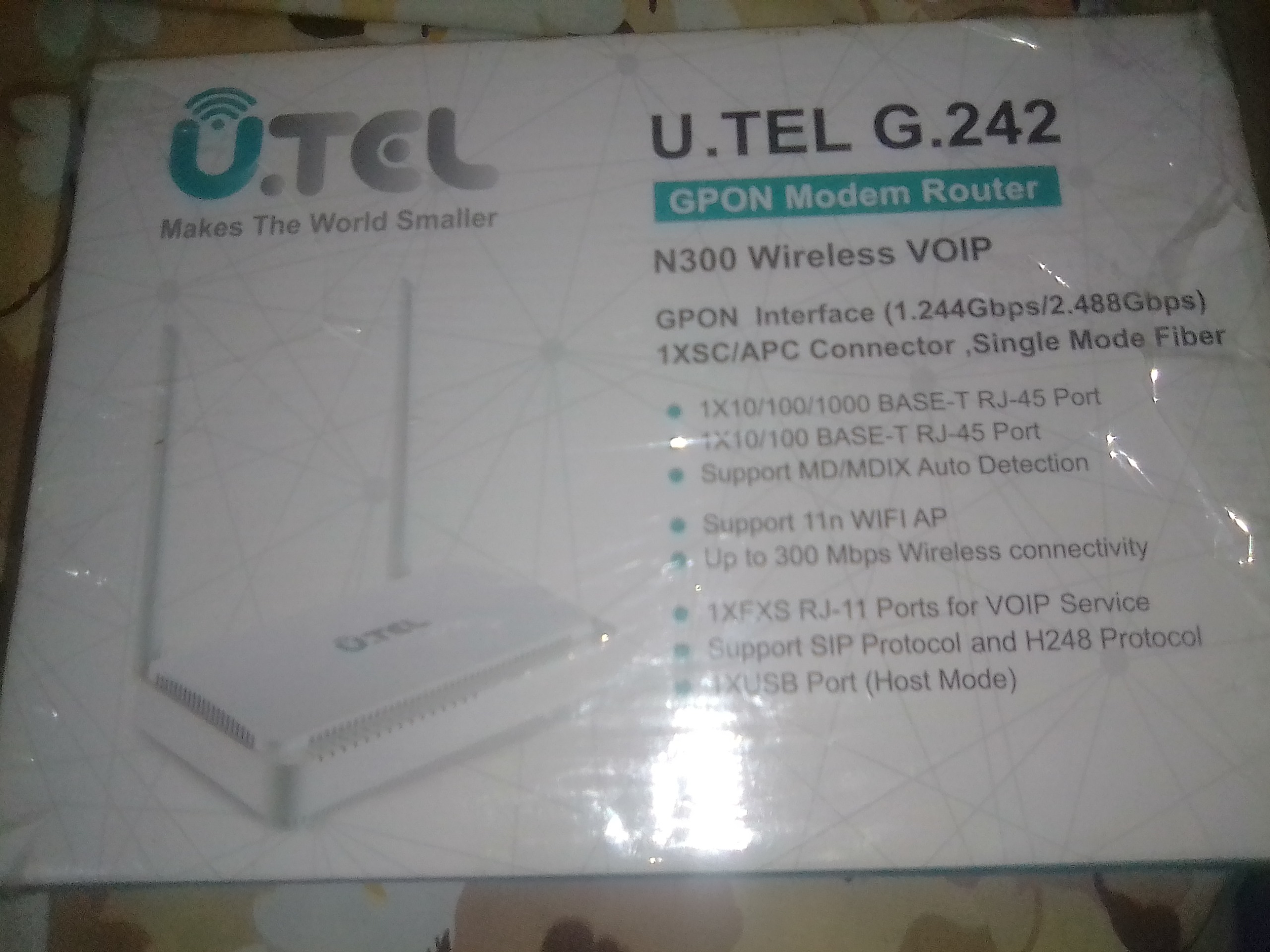 مودم یوتل G-242 فیبر نوری نو