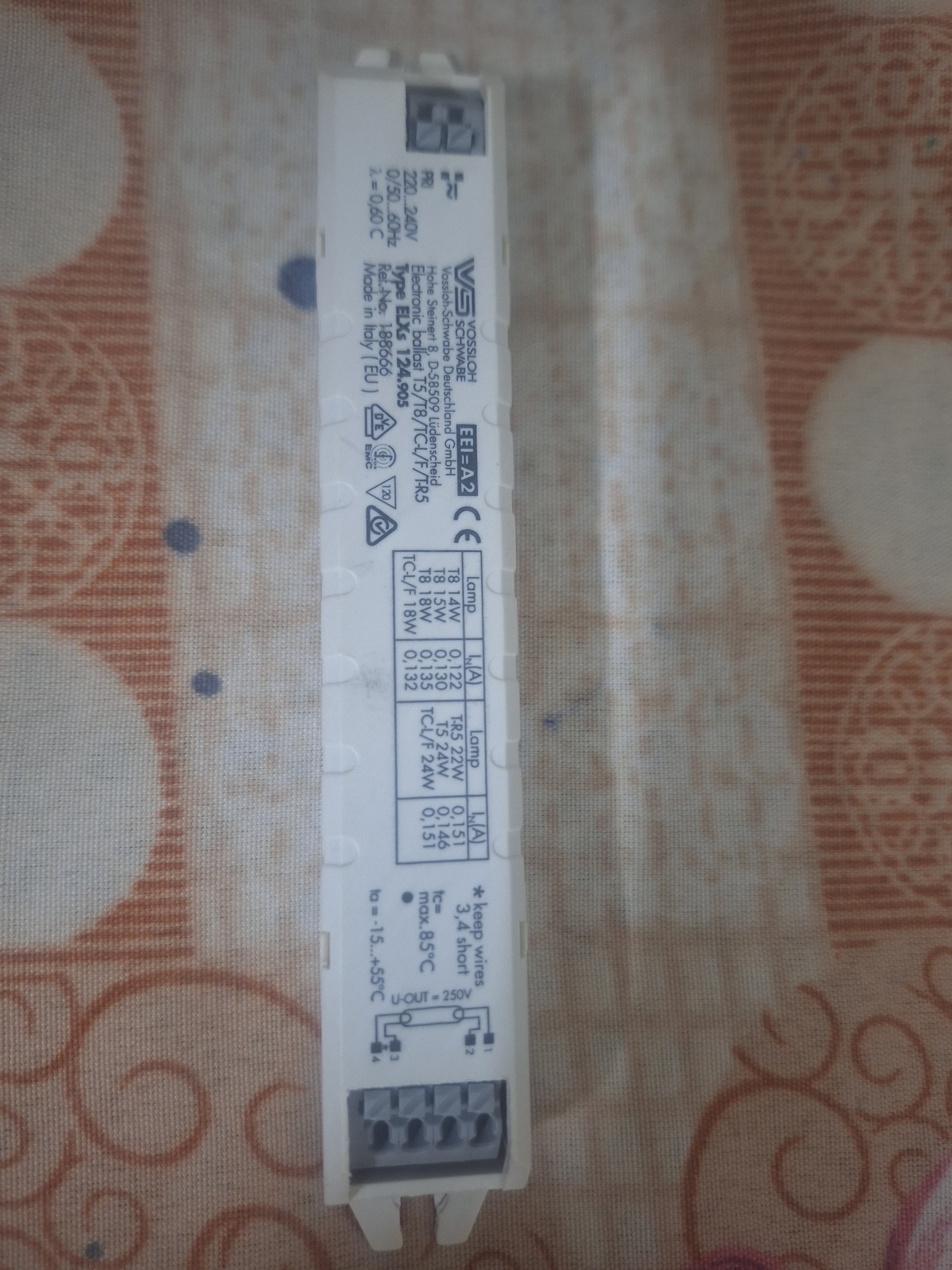 بالاست الکترونیکی مهتابی