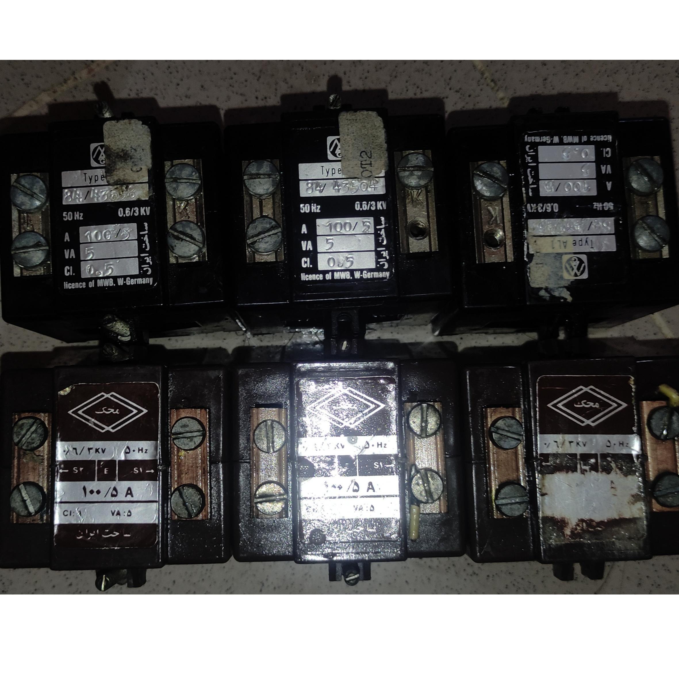 دو گروه ترانس جریان سه فاز 100/5