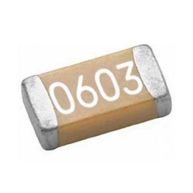 مقاومت 0.1 میکروفاراد 50 ولت 10 درصد پکیج 0603