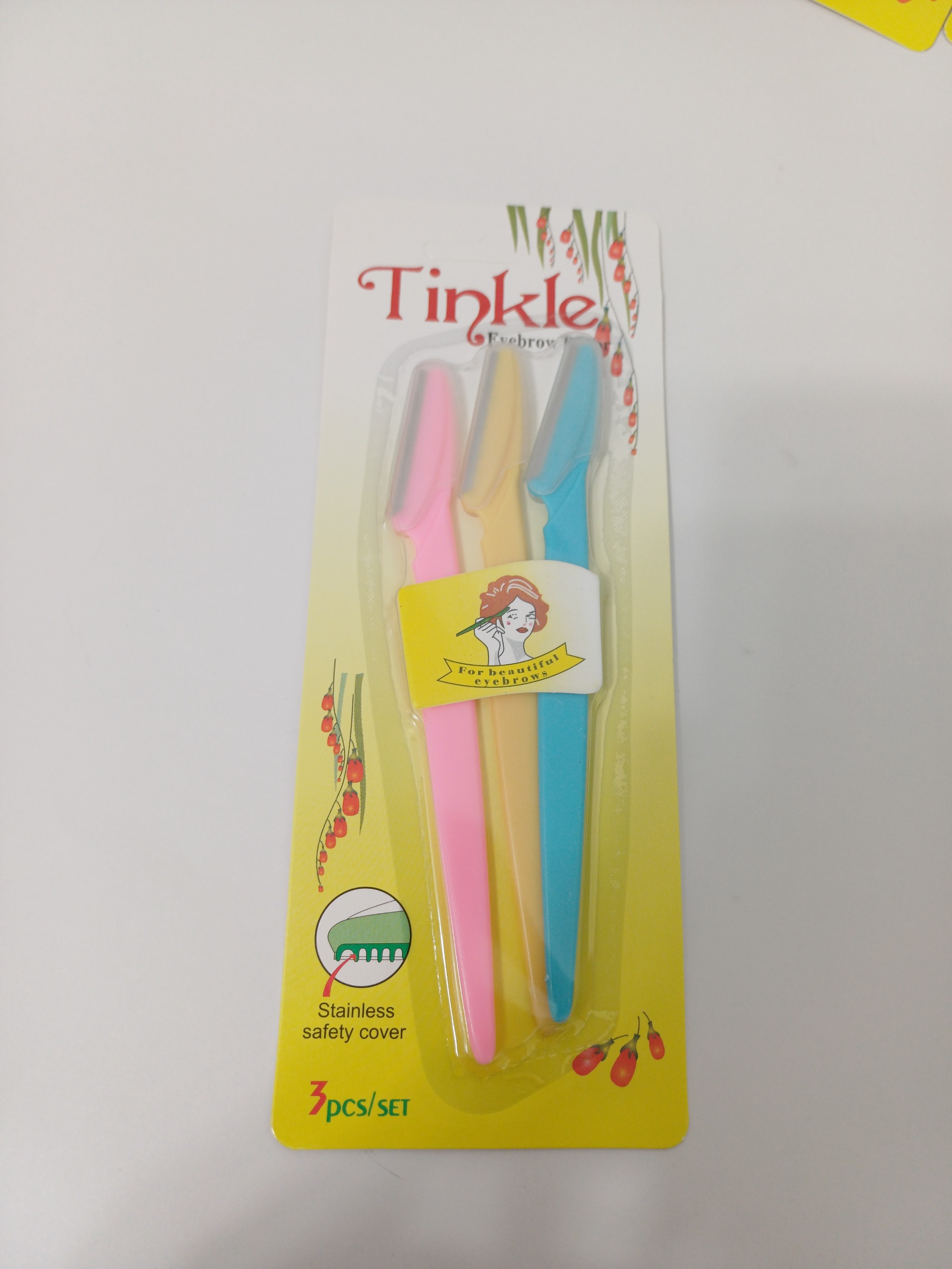 تیغ ابرو تینکل Tinkle  بسته 3 عددی اصل
