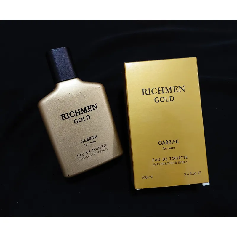عطر مردانه ریچ من گلد گابرینی مدل Richman Gold