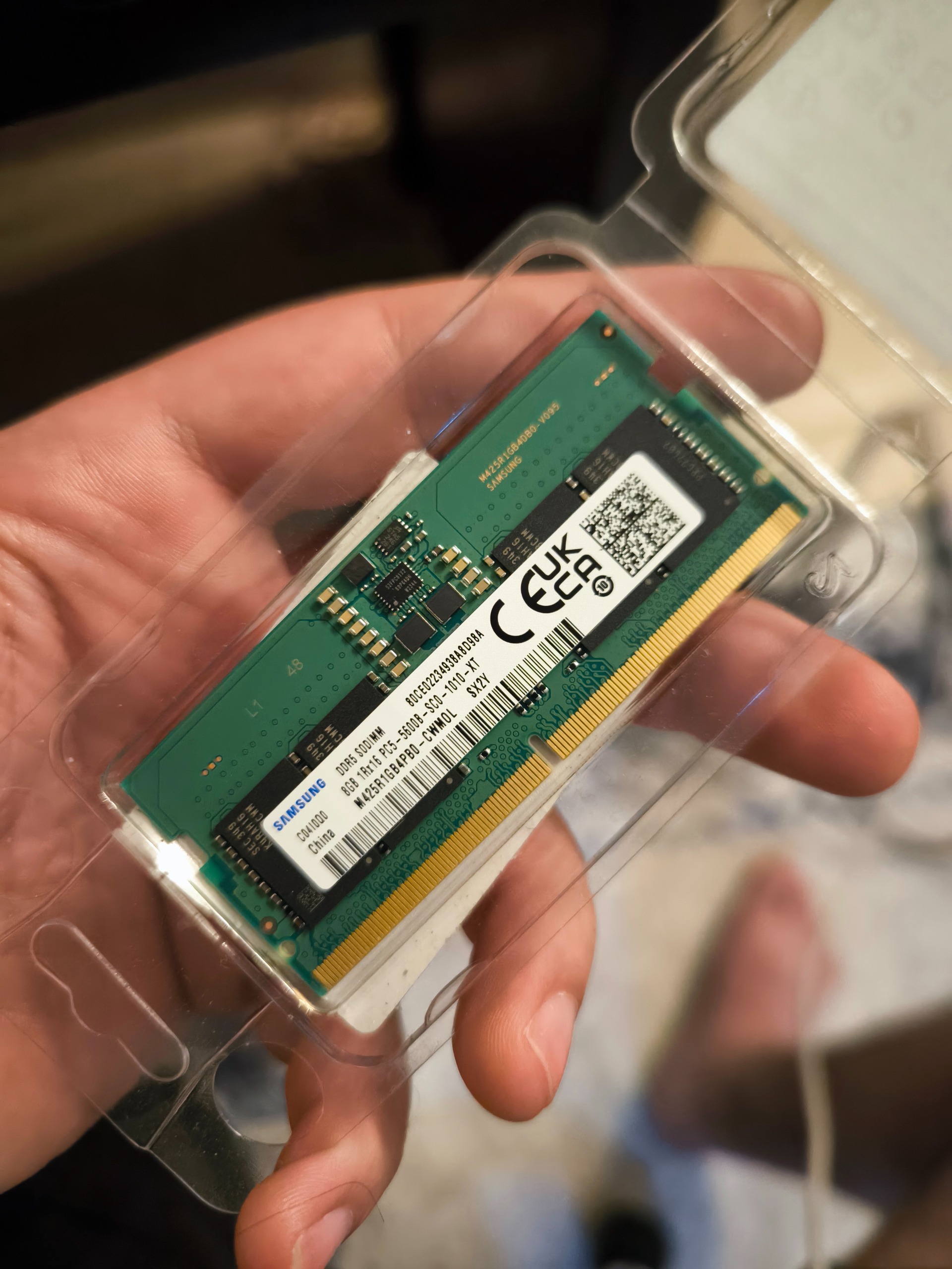 رم لپ تاپ DDR5 5600 سامسونگ 8 گیگ