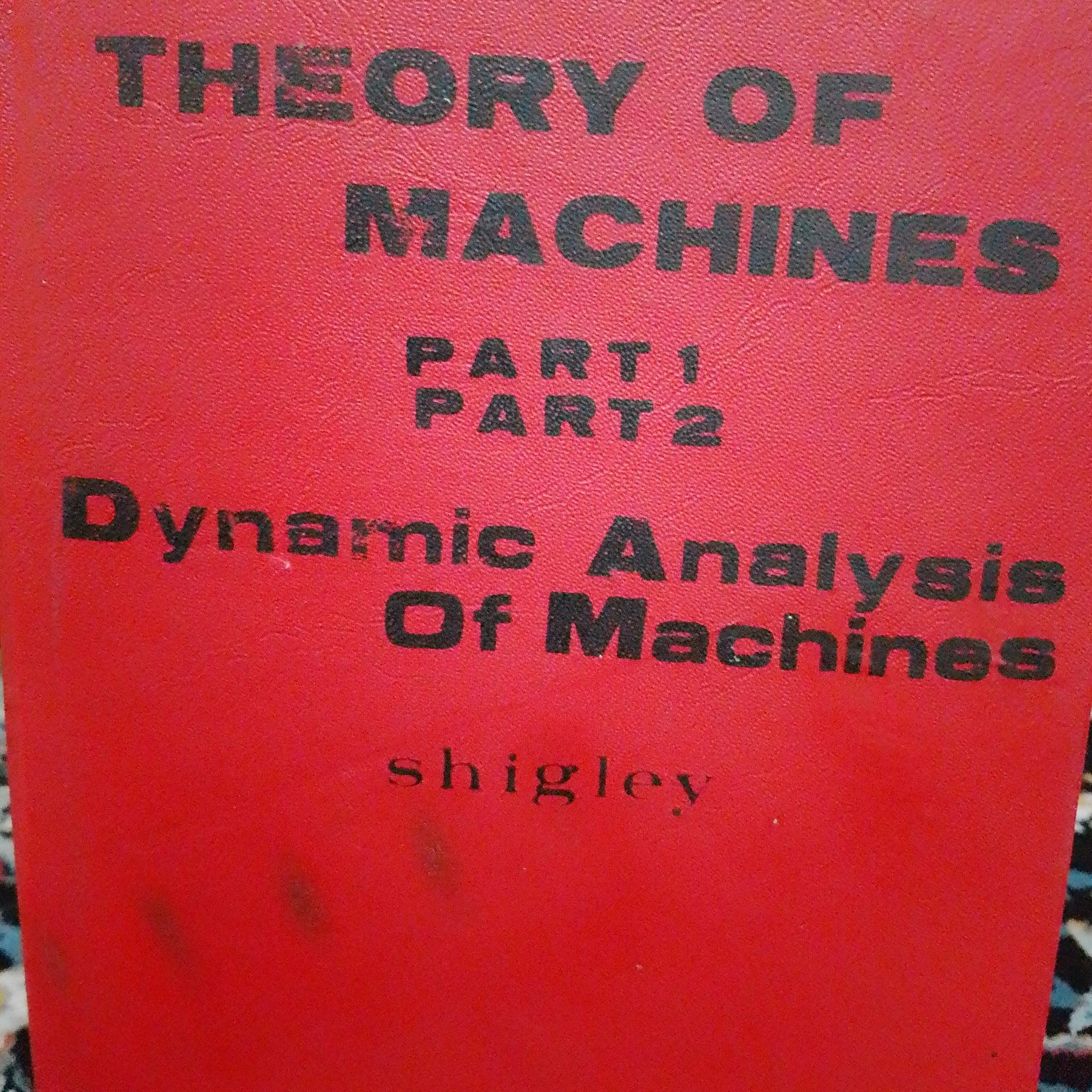 THEORY OF MACHINES by shigley part 1part2