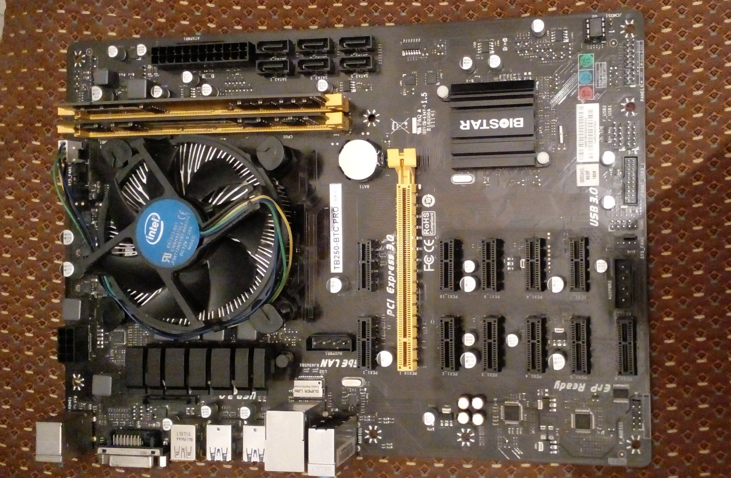 باندل مادربرد B250 BTC PRO نسل 6 DDR4