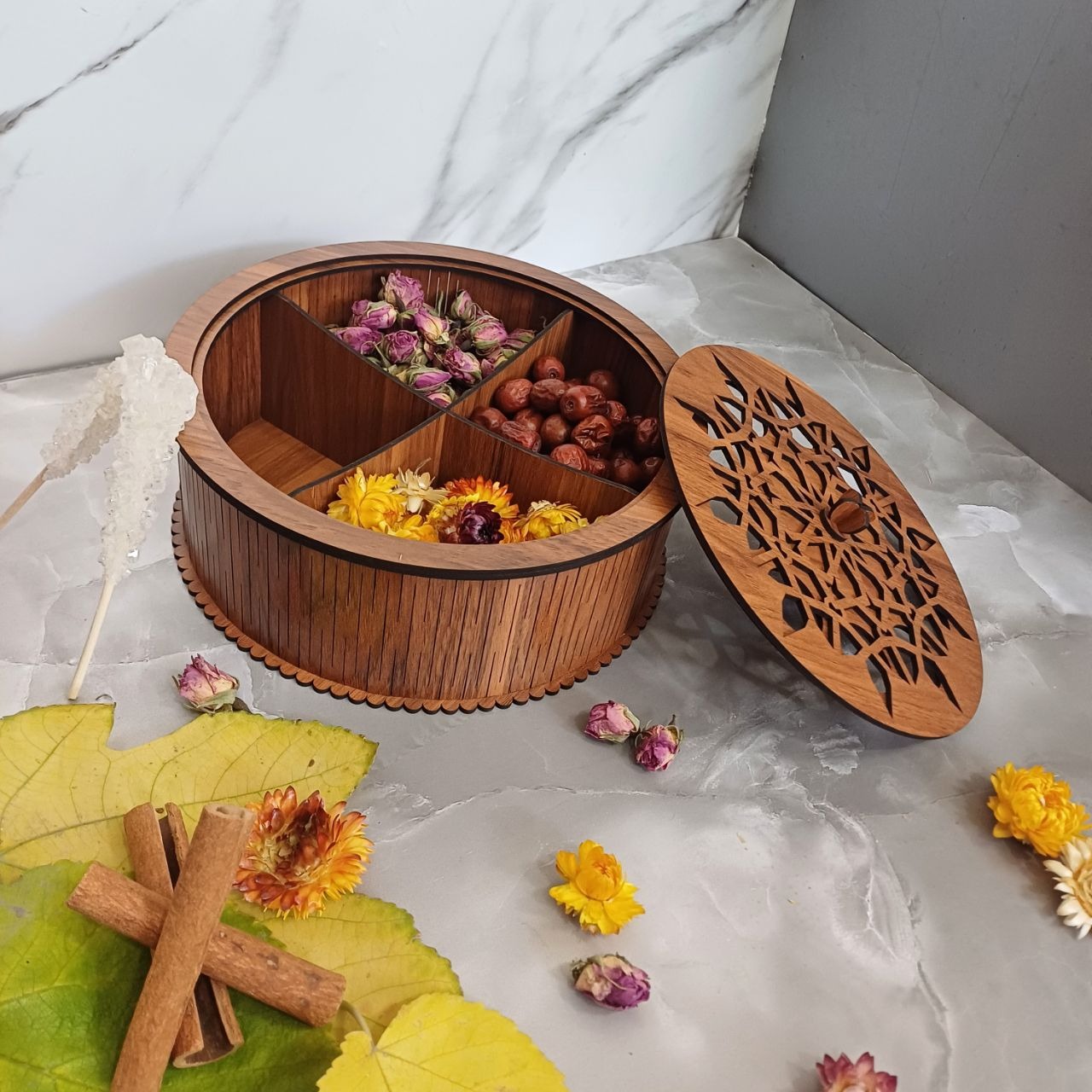 تی باکس گرد 4 خانه