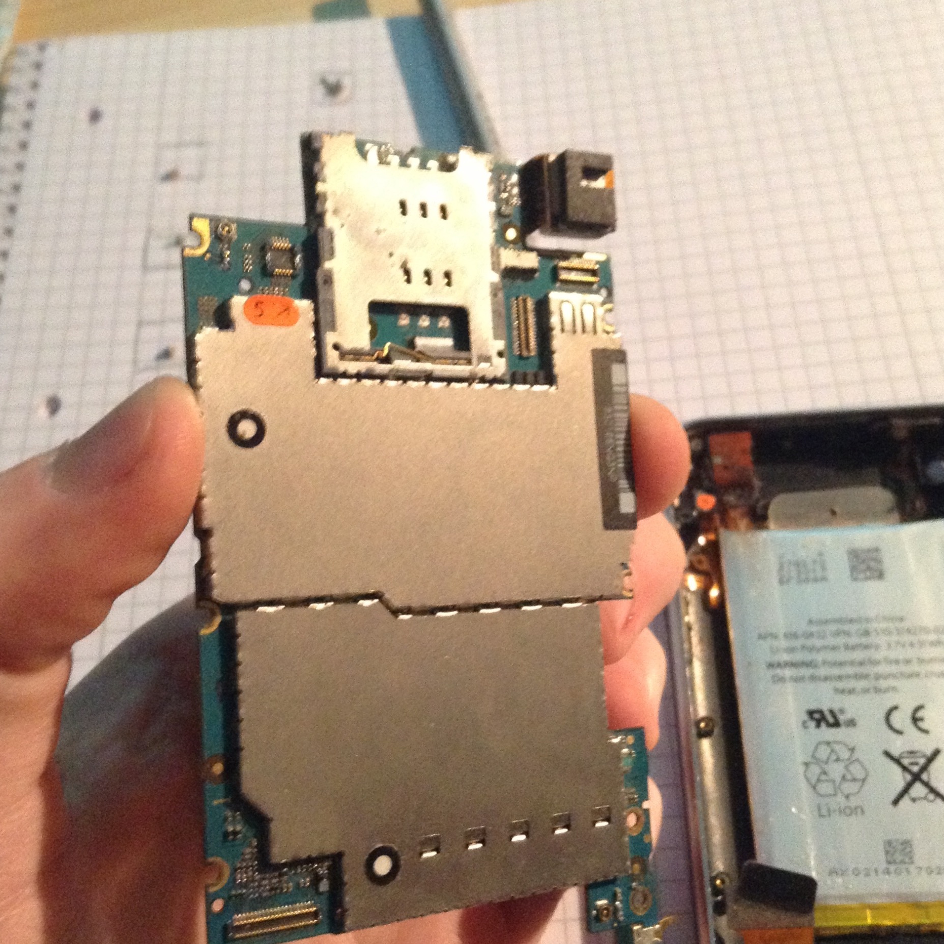 Logic Board Apple iPhone 3GS 32GB ریجستر iOS 3