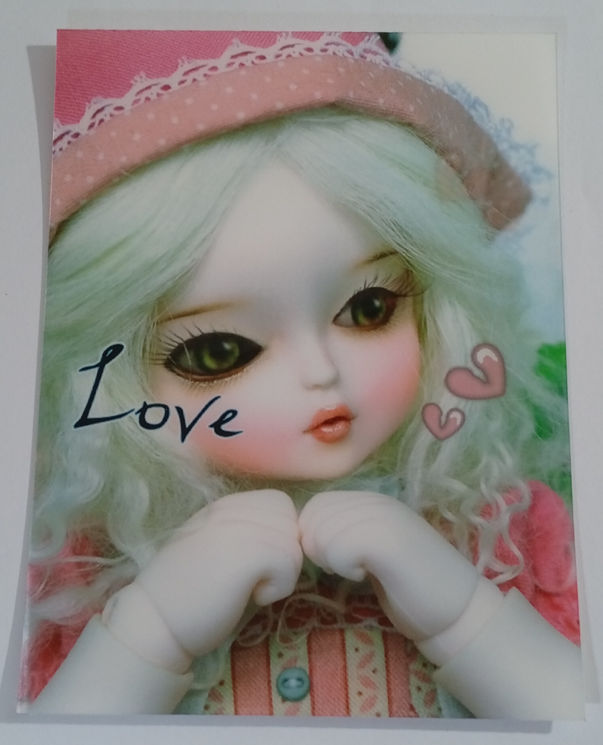 کارت پستال سه بعدی عروسکی