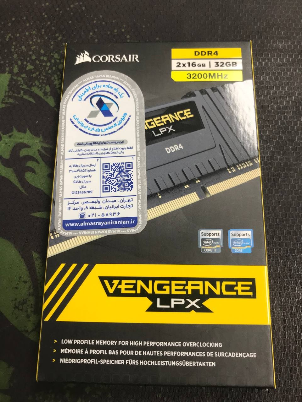 رم کامپیوتر 2x16 3200