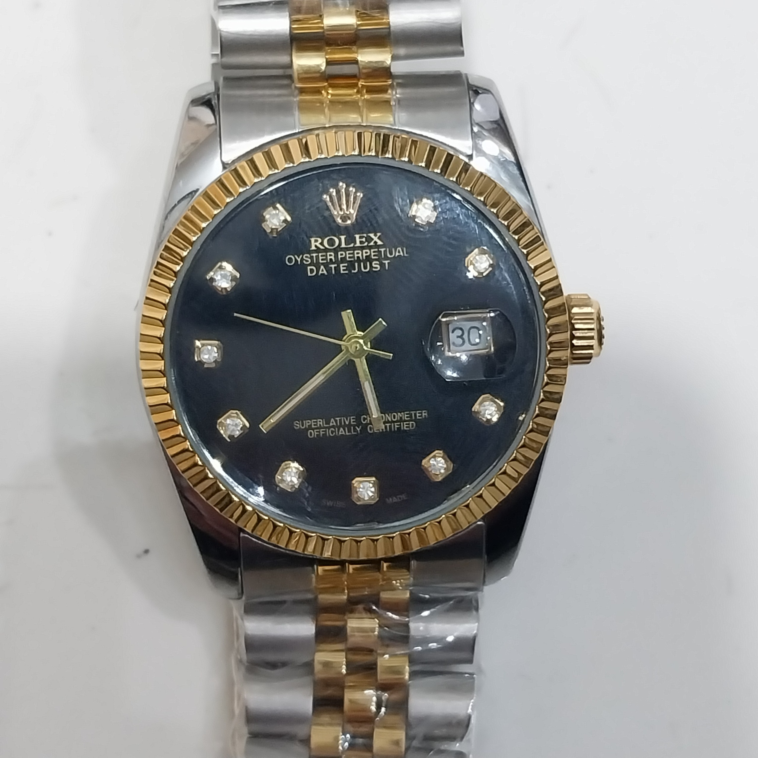 ساعت رولکس نگین دار تقویم دار