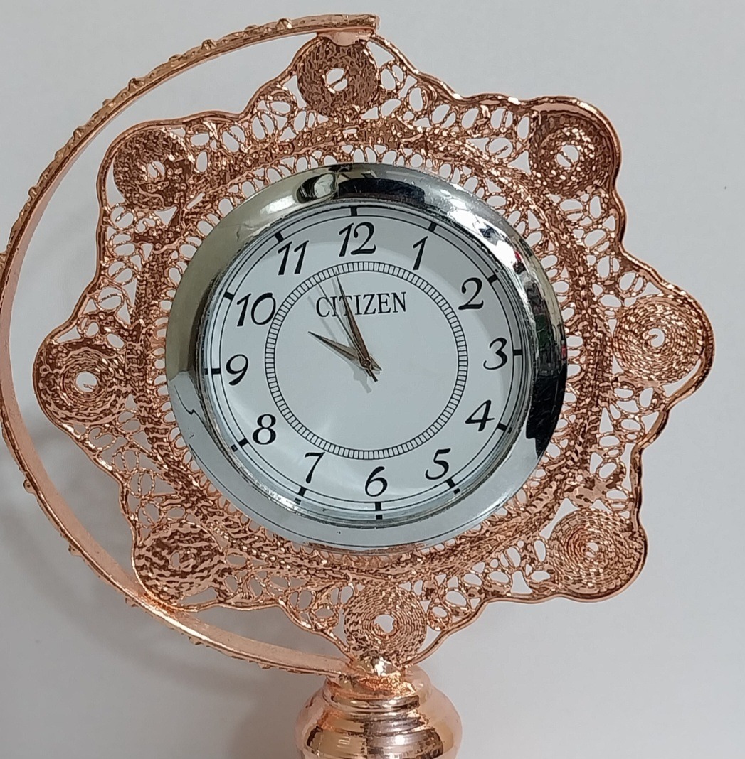 ساعت رومیزی سیتیزن ملیله کاری اصفهان