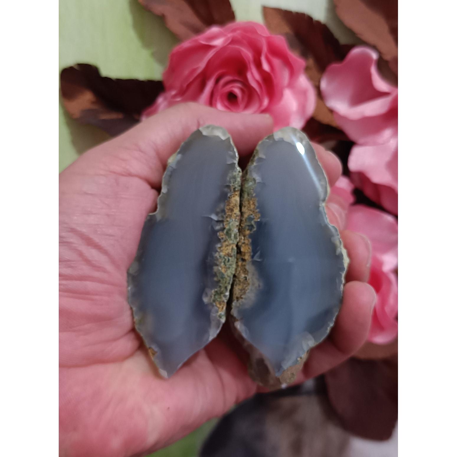 سنگ کلکسیونی عقیق آبدار سلیمانی کبود