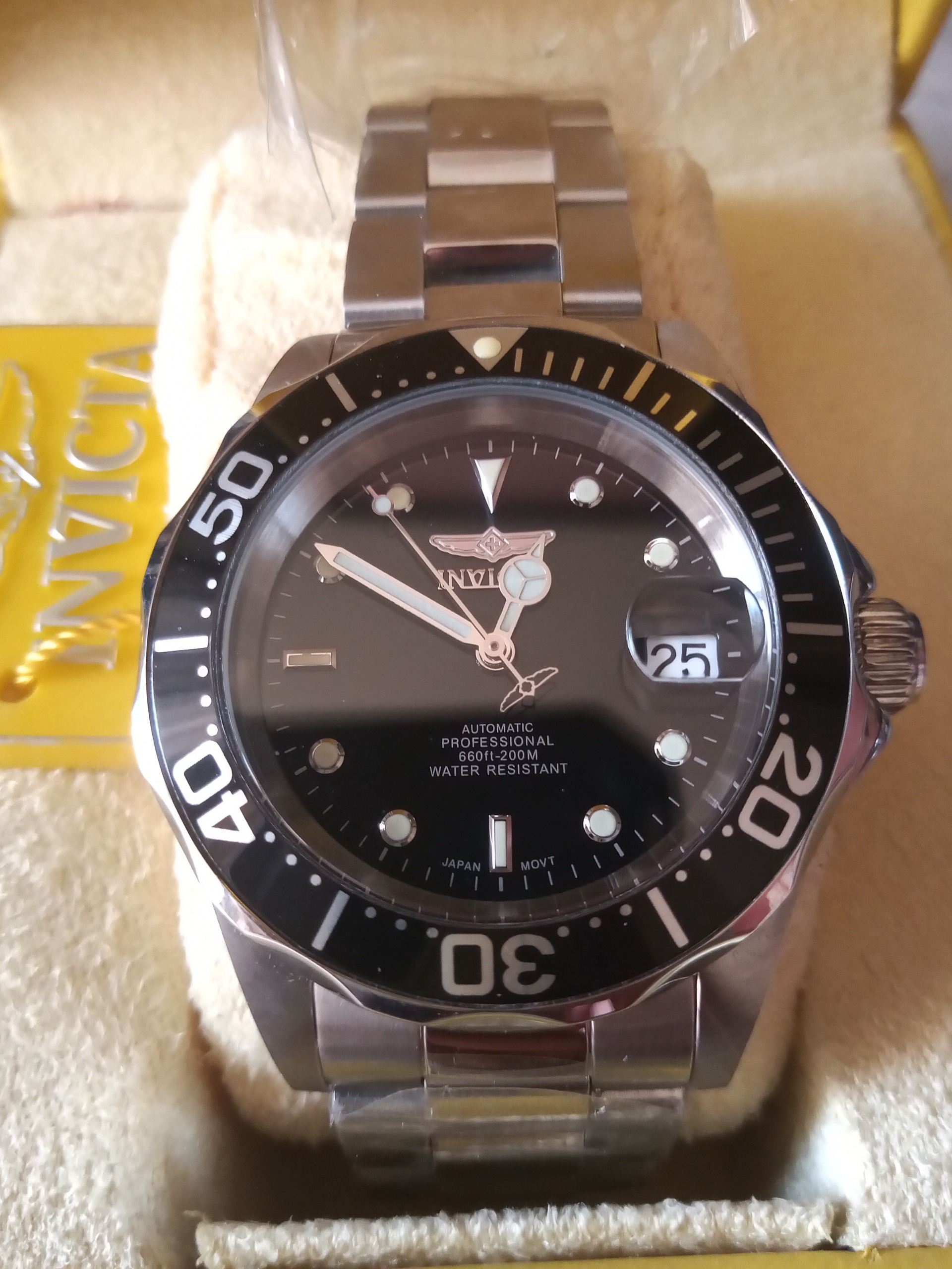 ساعت مردانه اینویکتا Invicta اتومات اورجینال ژاپن