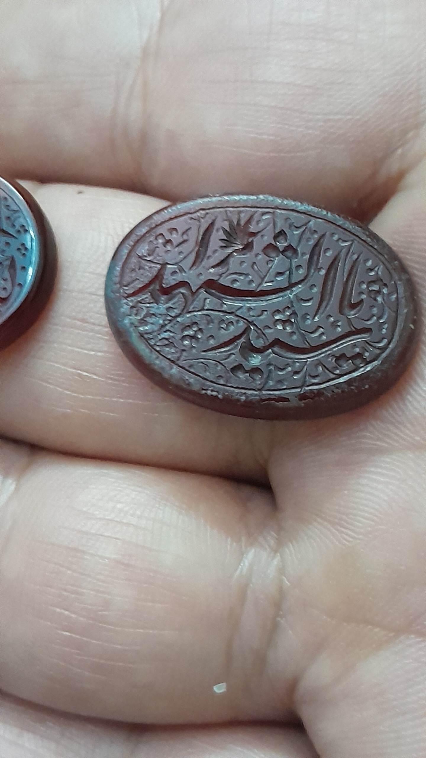 نگین عقیق خط دست نویس