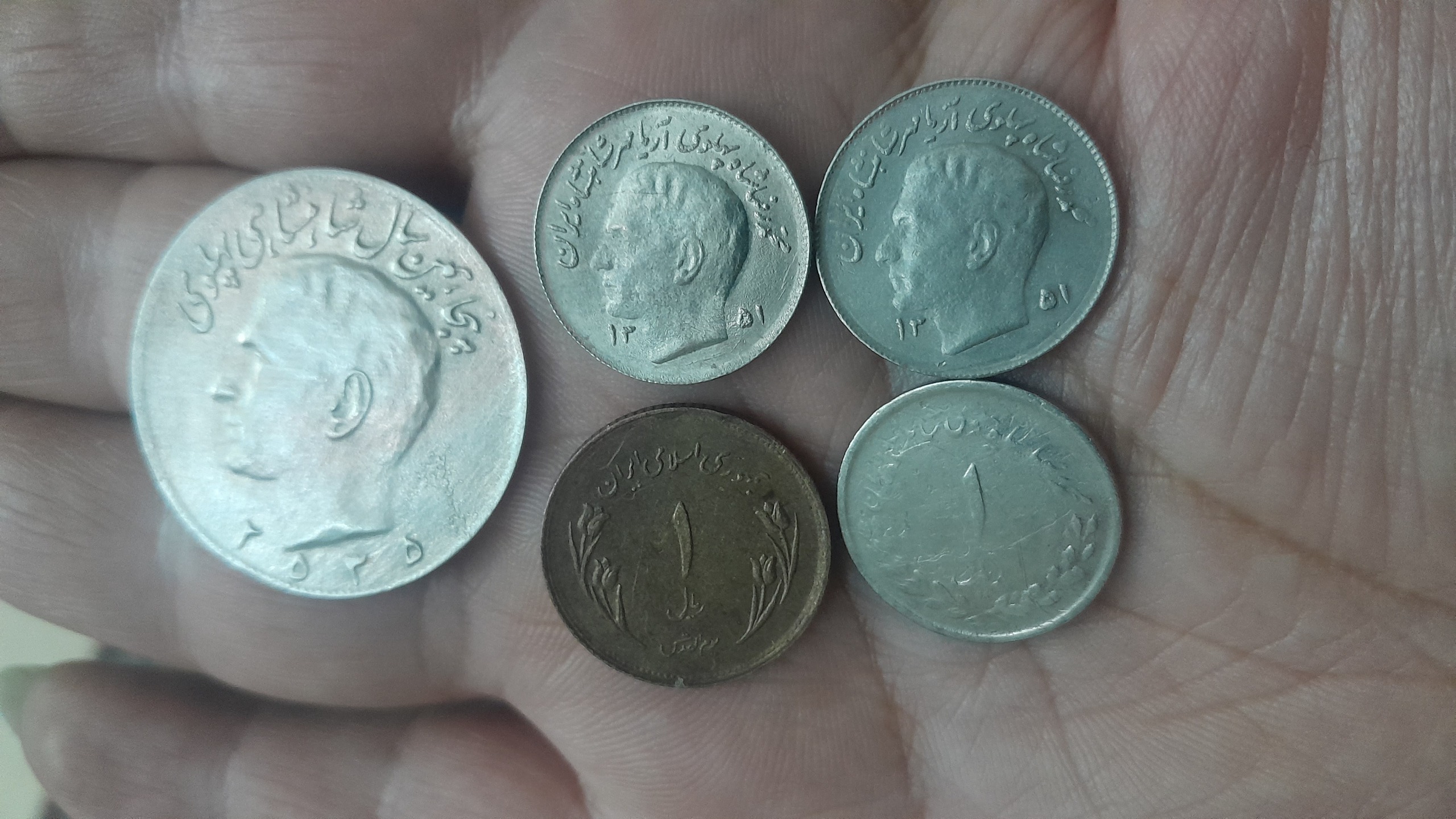سکه قدیمی نیکل5عدد