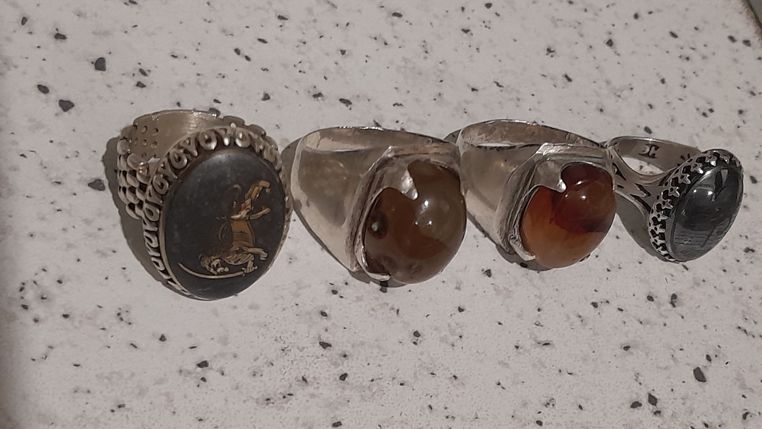 انگشتر نقره 4عدد60گرم