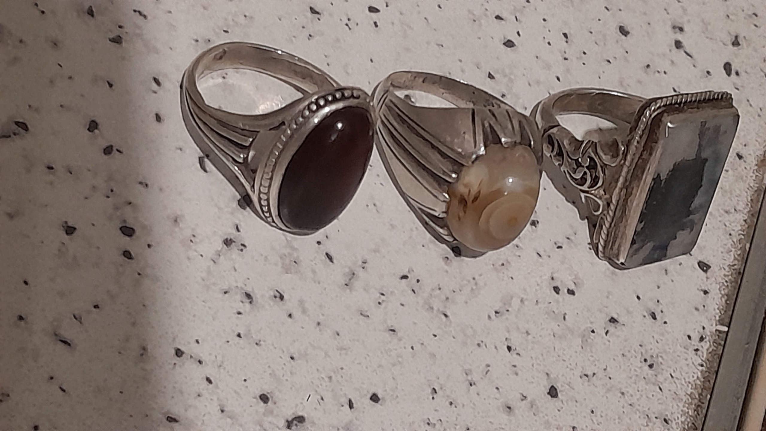 انگشتر نقره کهنه 3عدد