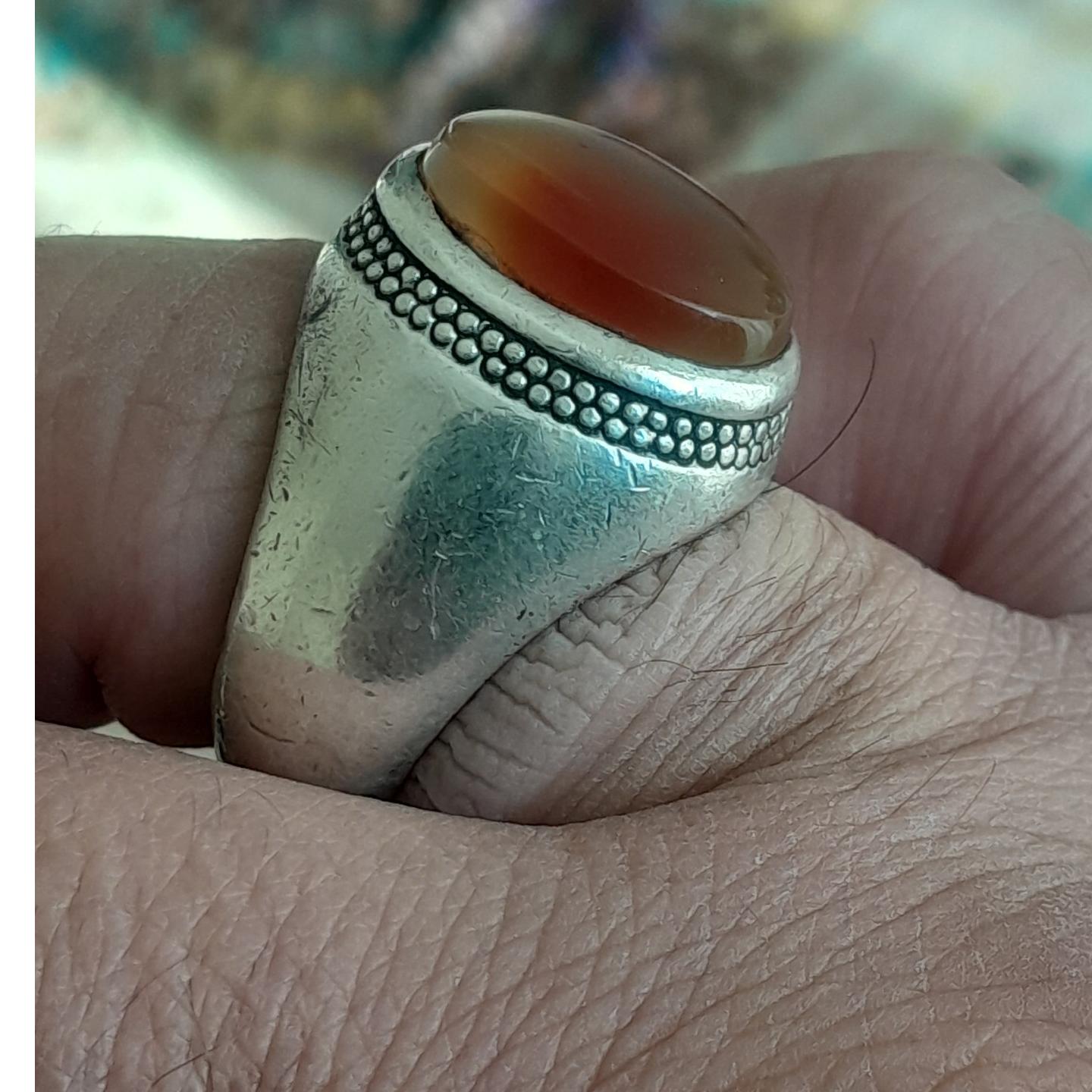 انگشتر نقره پنبه قدیمی