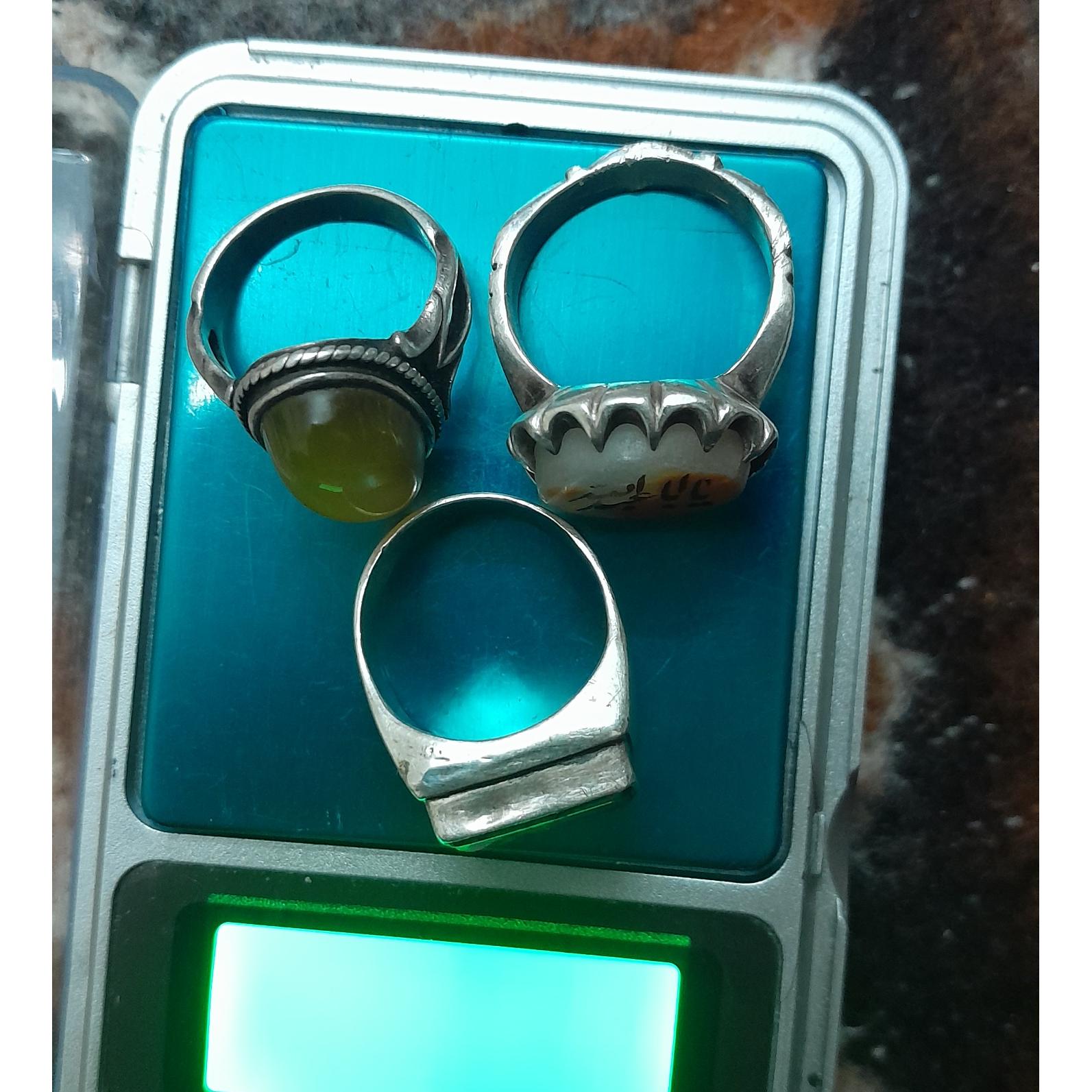 انگشتر نقره 3عدد