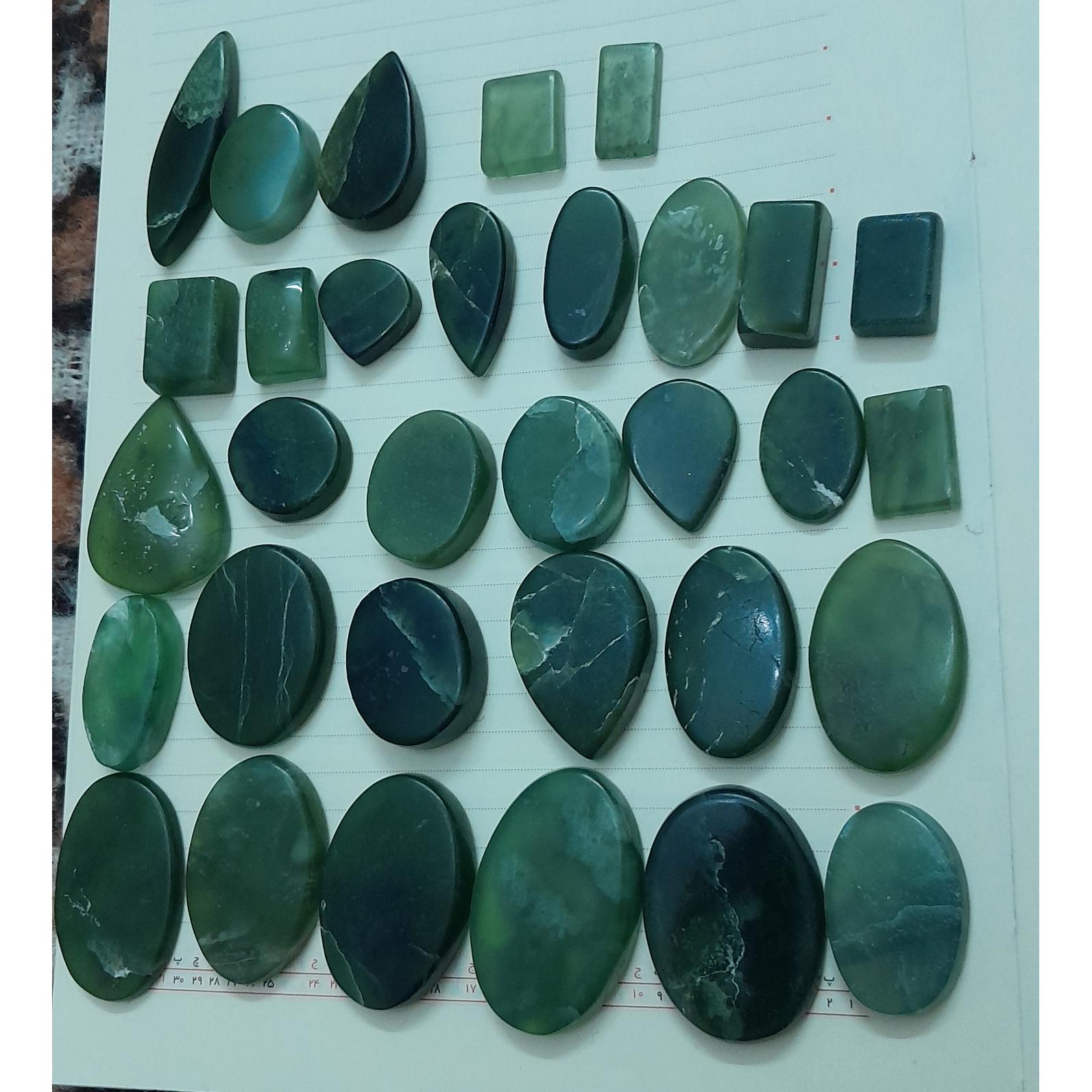 نگشن یشم طبیعی بدون رنگ شدگی