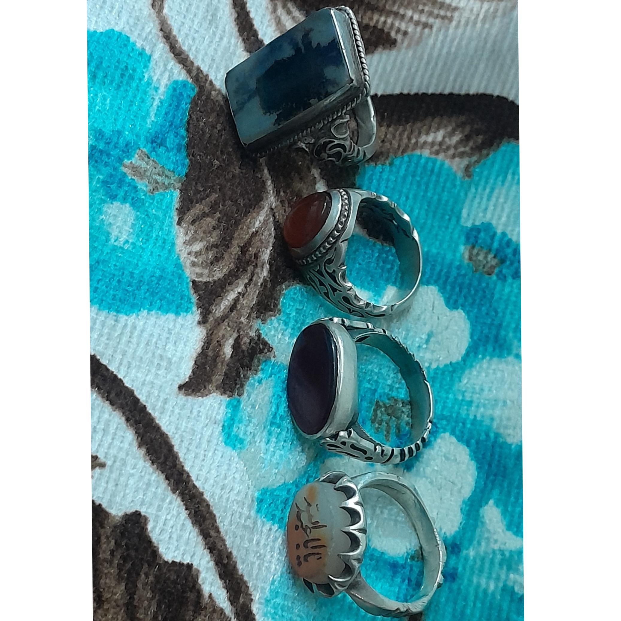 انگشتر نقره 925عدد4عدد