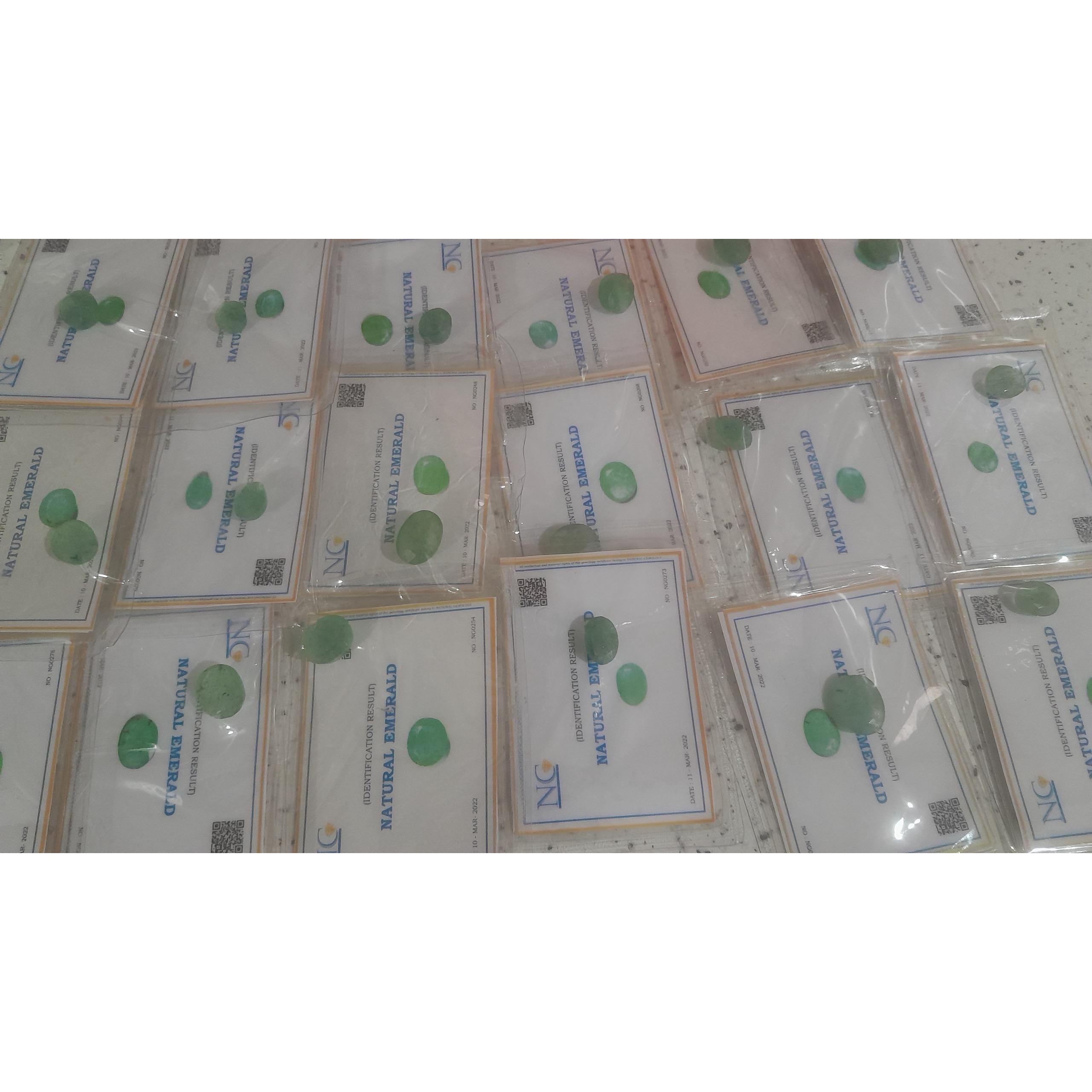 نگین زمردکارولینای شمالی 5تا13قیراطی پک100قیراطی