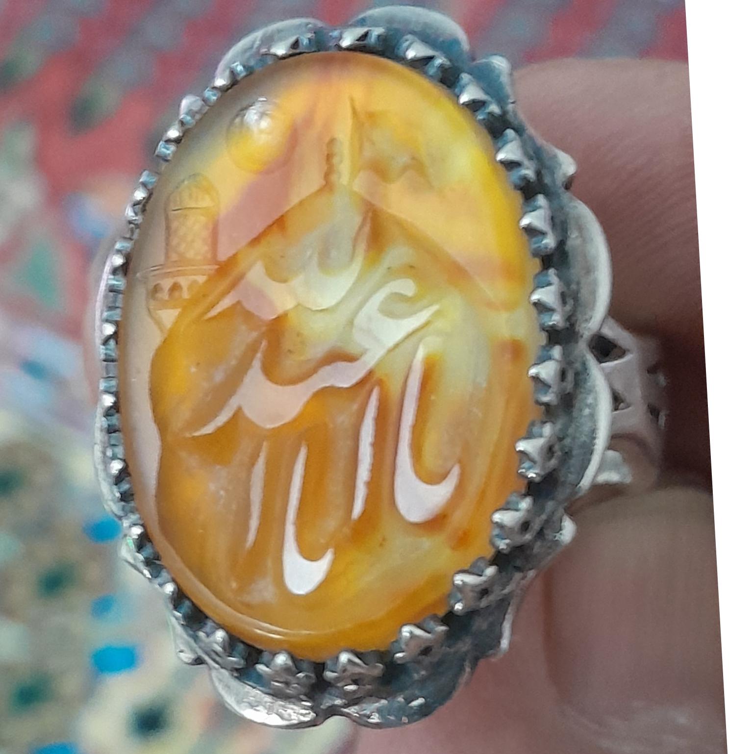 انگشتر نقره 925 عیار وزن11.100گرم