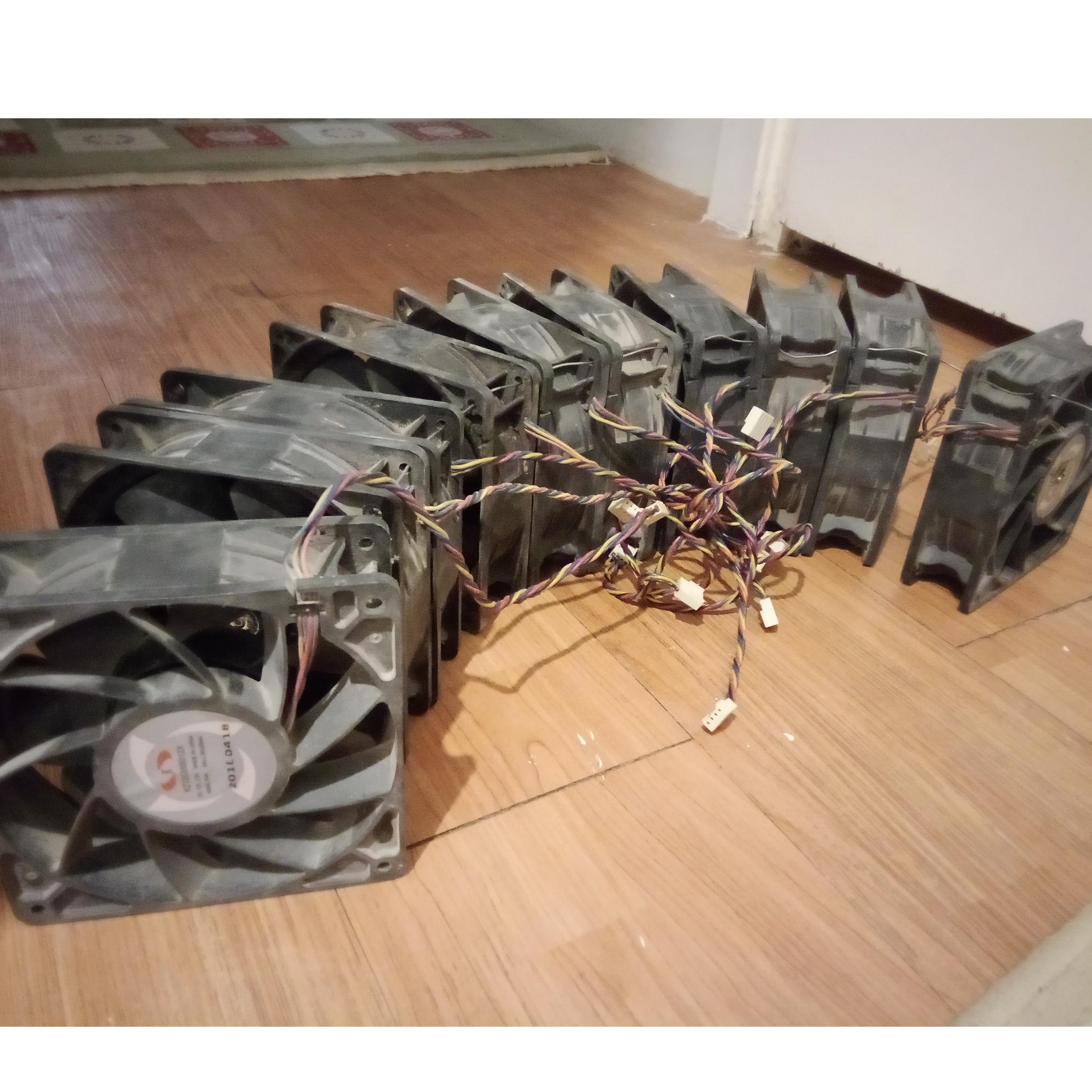 مزایده 10 عدد فن و خنک کننده cpu