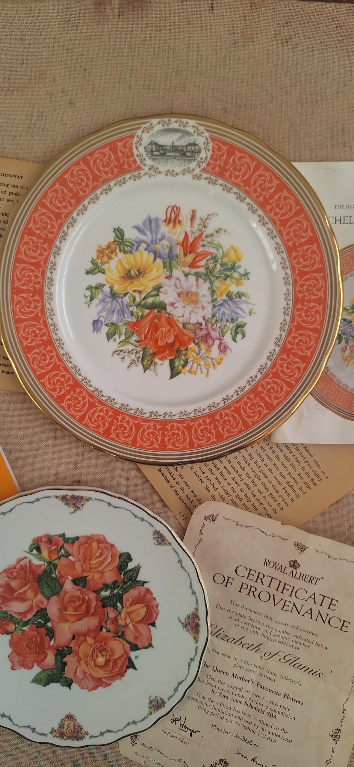 بشقاب دیواری انگلیسی کلکسیونی