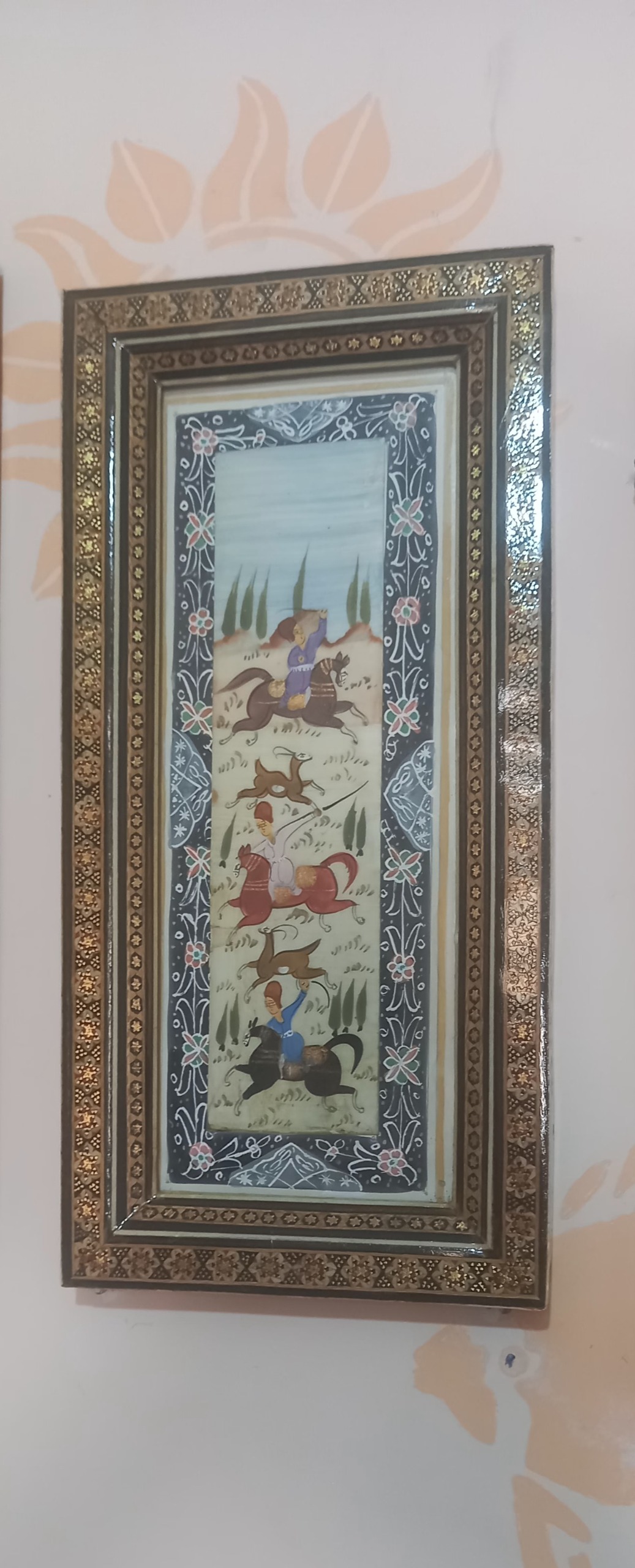 تابلو خاتم نقاشی شکارگاه