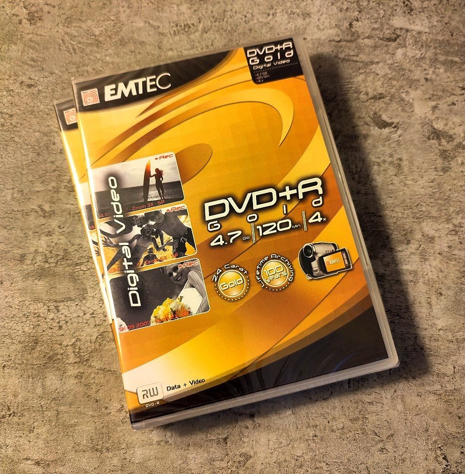 دی وی دی خام گلد Emtec DVDR Gold فرانسه