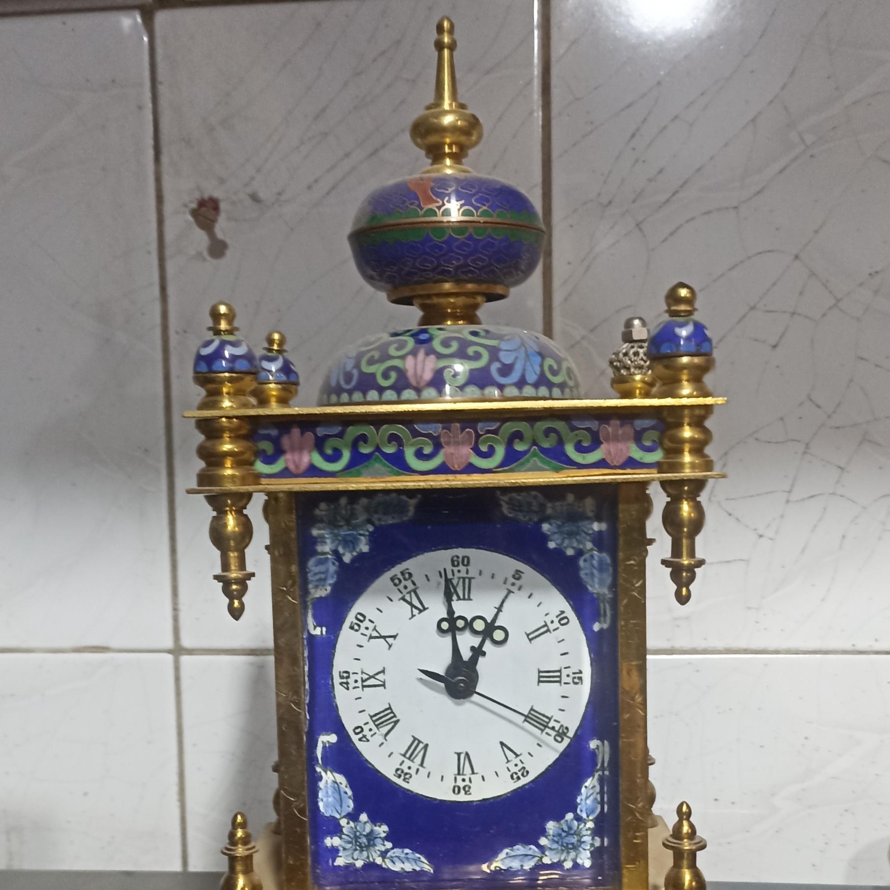 ساعت رومیزی برنجی