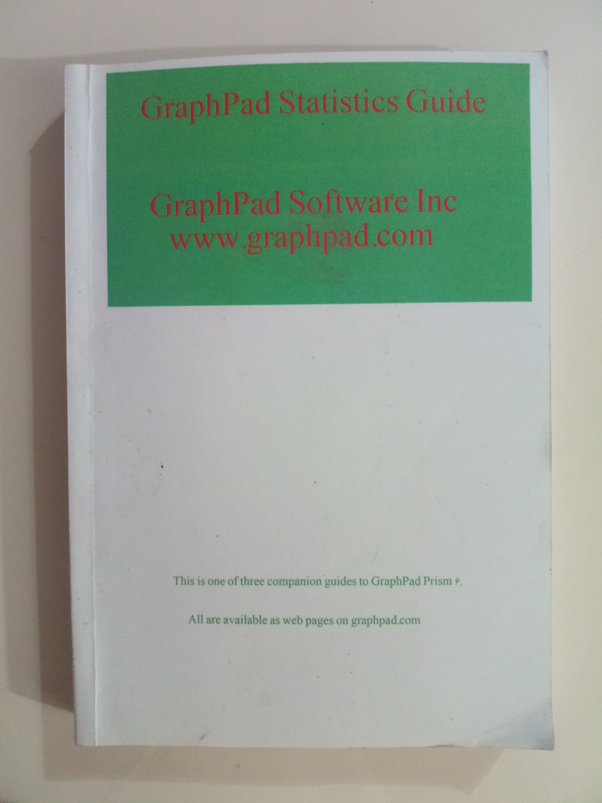 GraphPad Statistics Guide