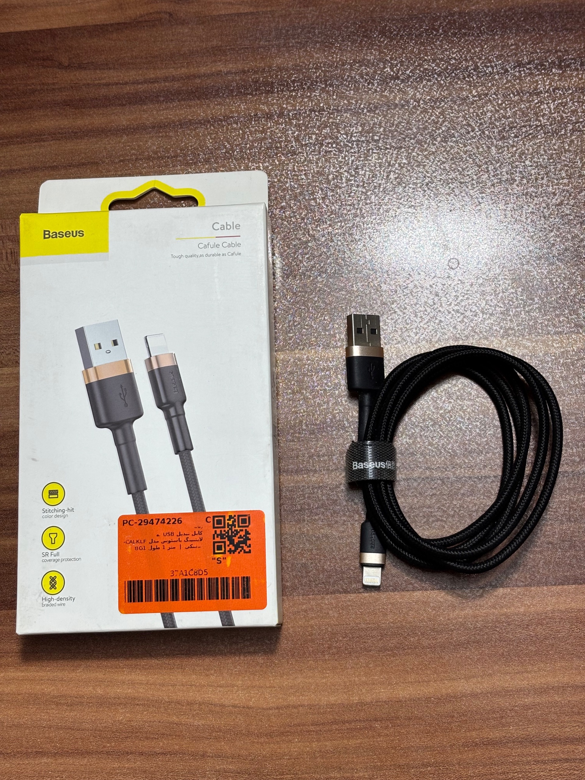 کابل تبدیل USB به لایتنینگ باسئوس مدل CALKLF-BG1
