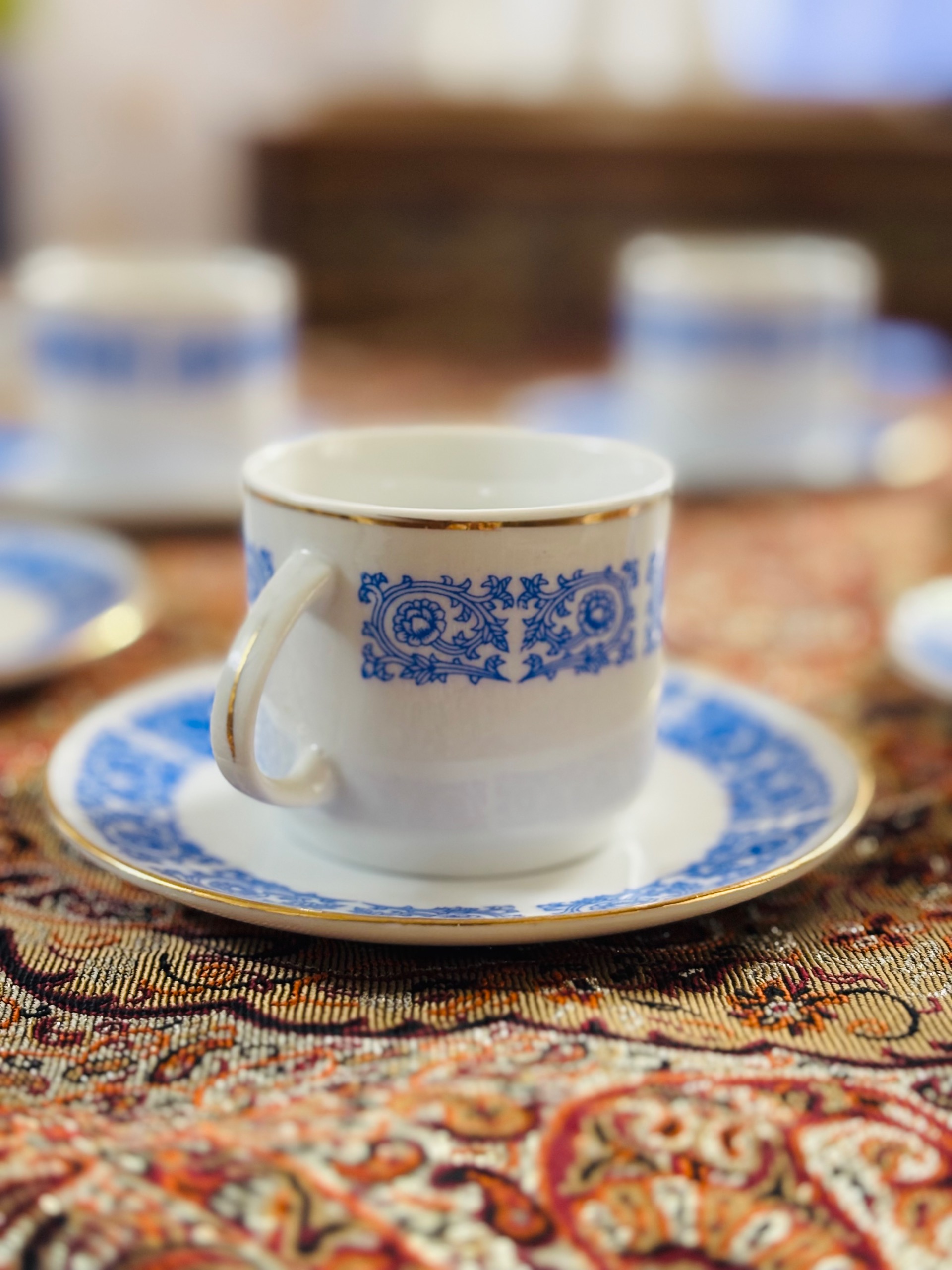 فنجان قهوه خوری با نعلبکی (6 تایی-نو)